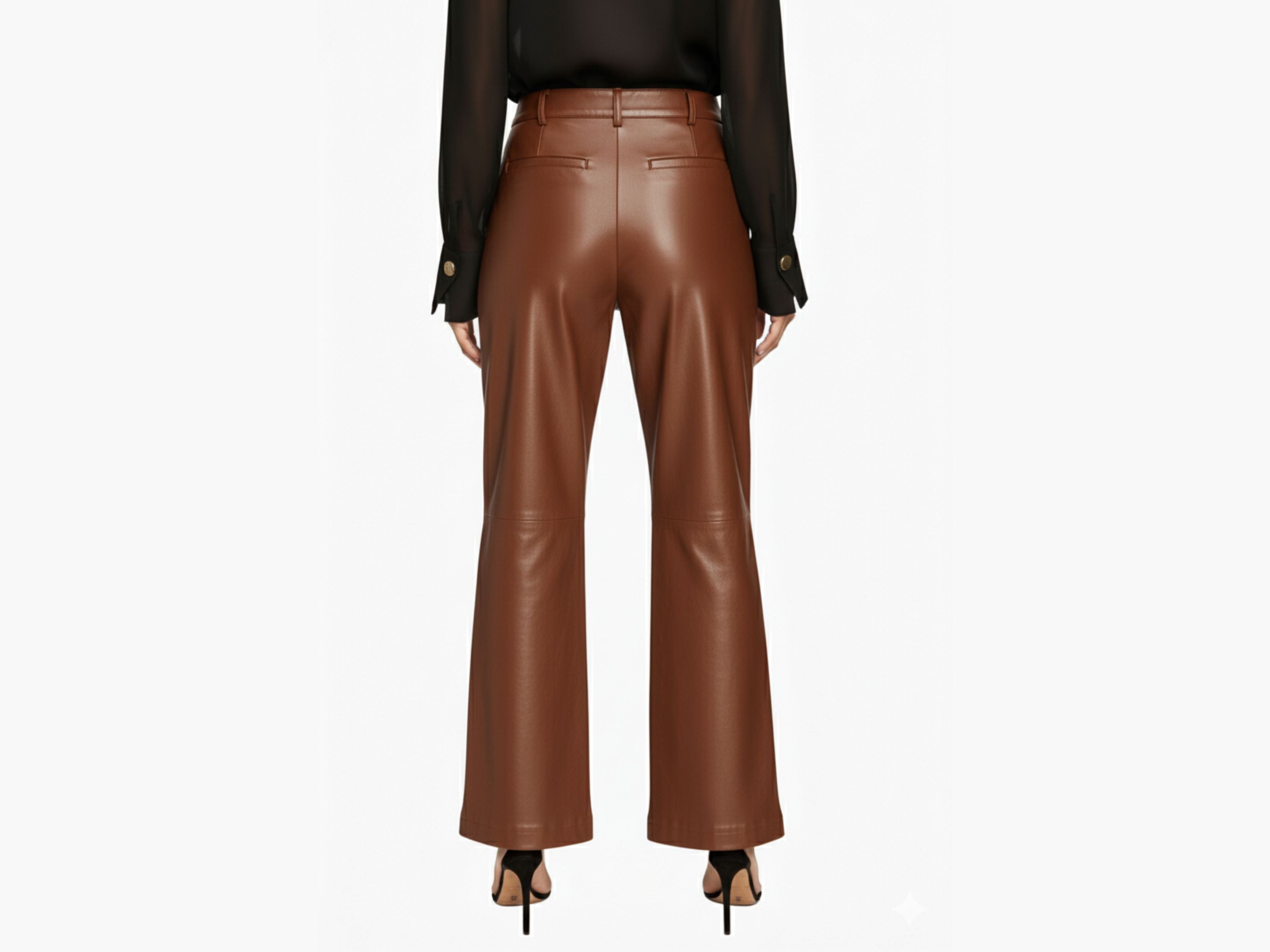 Modern Leather Pants Lambskin Women’s Clothing Business Owner Gifts Outfit Idea Luxury Corporate Gift Personalized Clothing Gift for Her