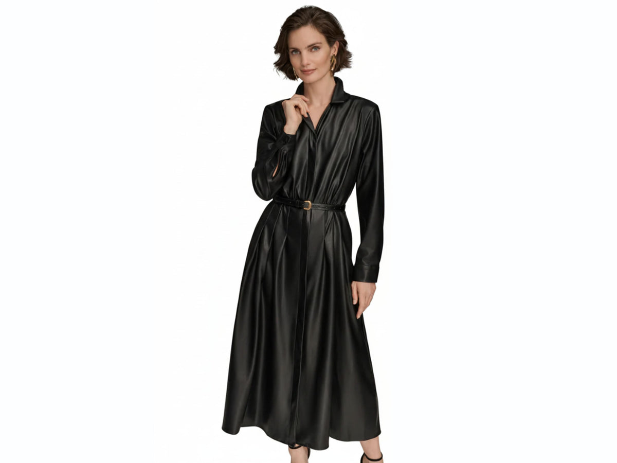Leather Midi Shirt Dress Unique Women Style Luxury Leather Anniversary Gifts Eighty Seven Groups Leather Midi Shirt Dress Unique Women Style Luxury Leather Anniversary Gifts Eighty Seven Groups