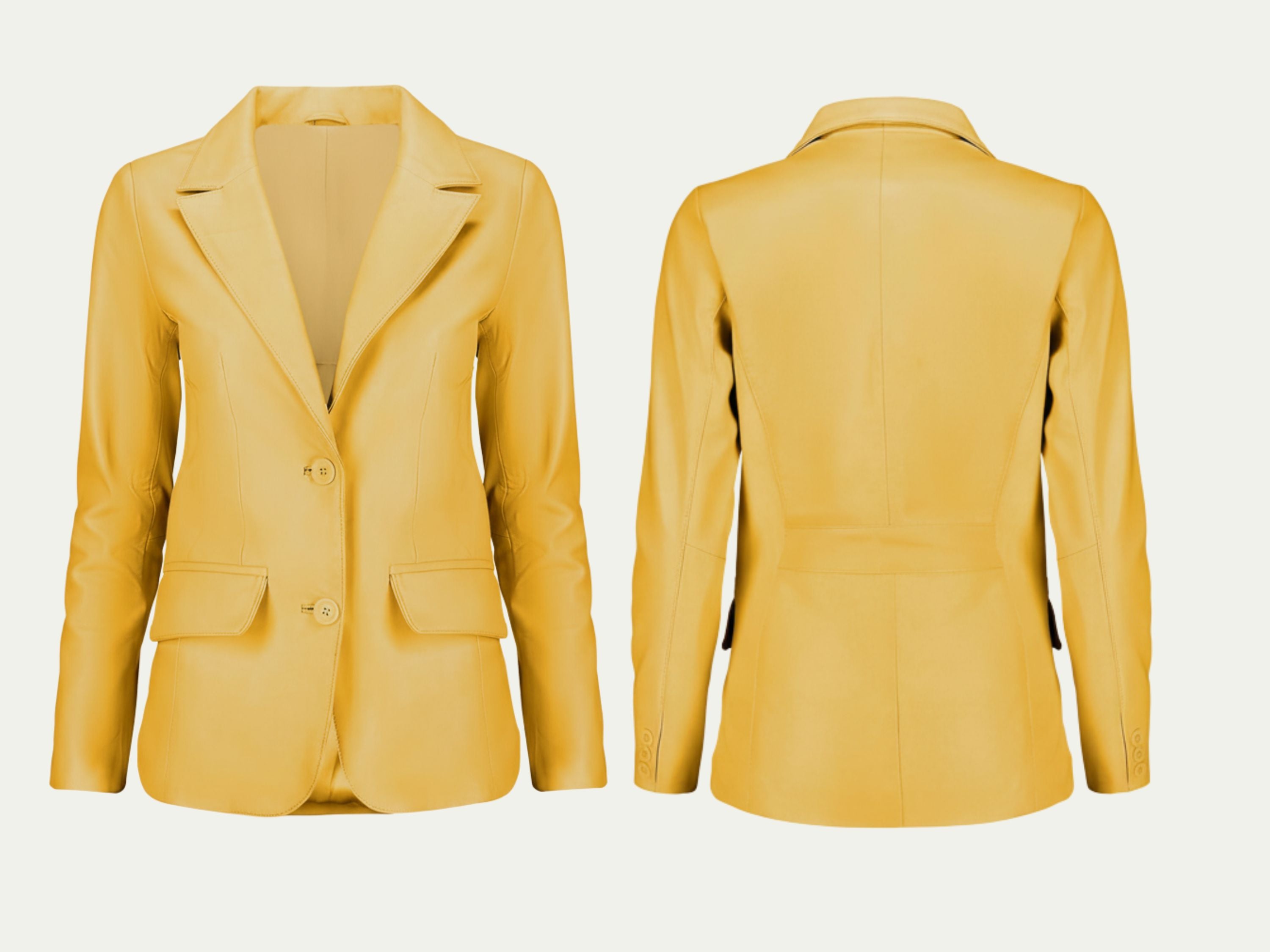 Leather Blazer for Women’s Fall Style – Genuine Soft Lambskin Long Sleeve Suit Blazer | Luxury Corporate Gift | Boss Lady Gift | 87Groups