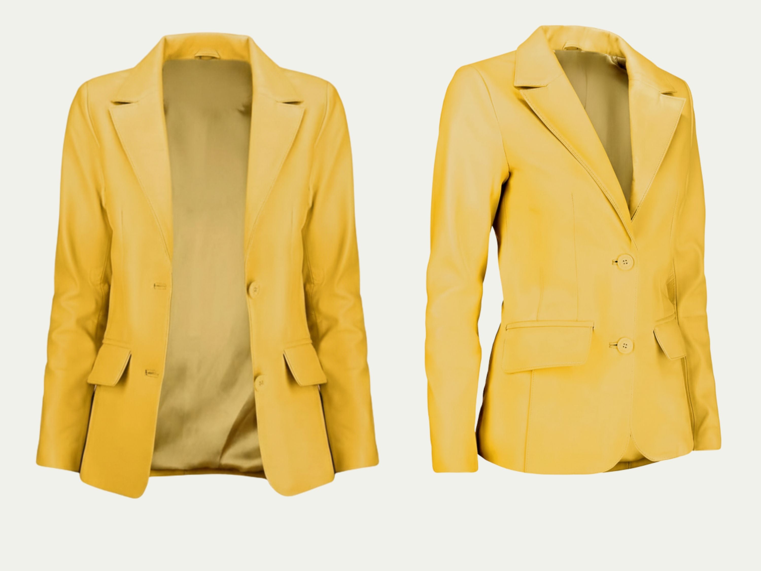 Leather Blazer for Women’s Fall Style – Genuine Soft Lambskin Long Sleeve Suit Blazer | Luxury Corporate Gift | Boss Lady Gift | 87Groups