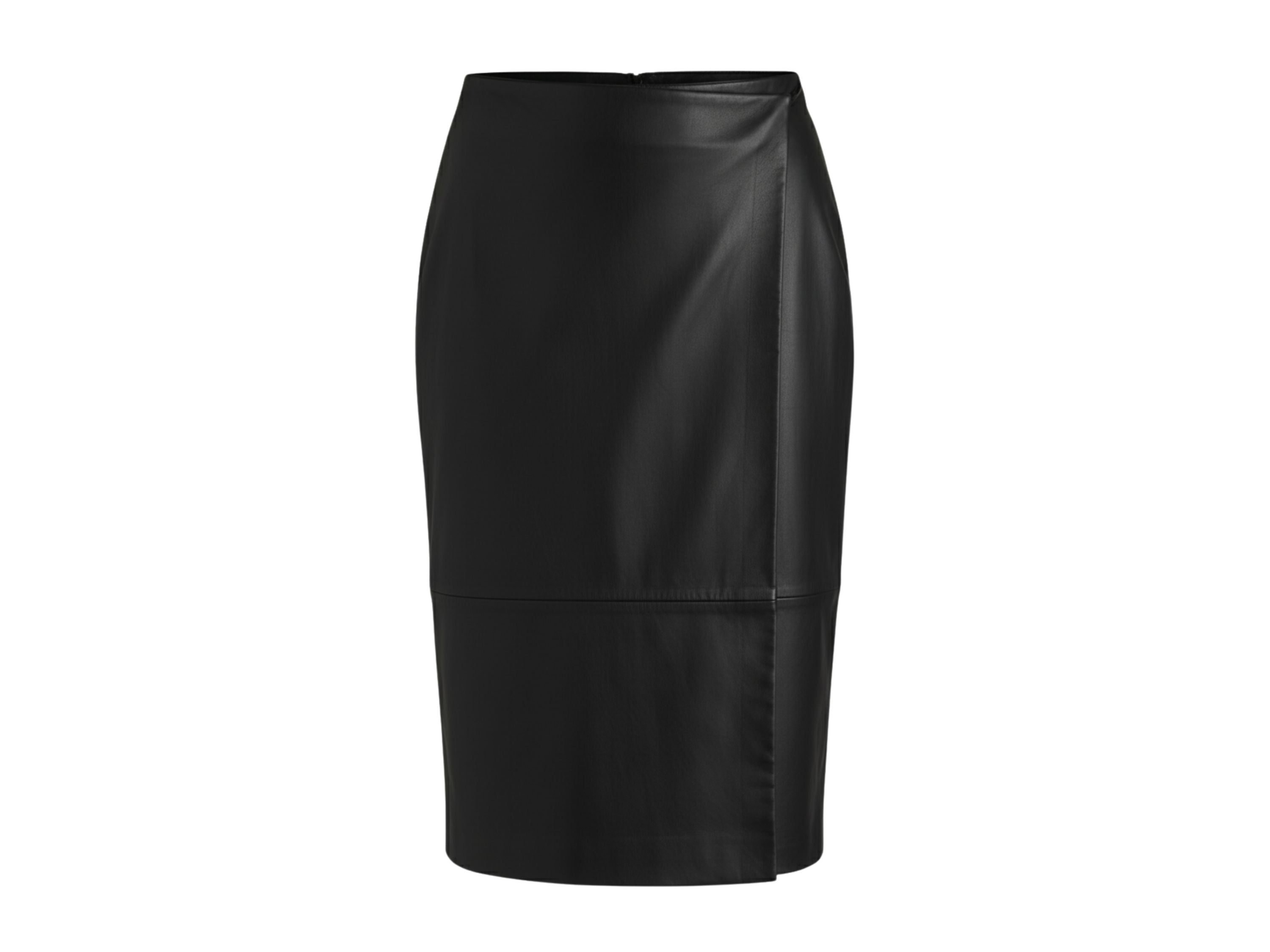 Leather Wrap Skirt Midi style Black, Beige & Burgundy Lamb skin Leather Skirt, Womens Clothing, Christmas Gift luxury corporate gift