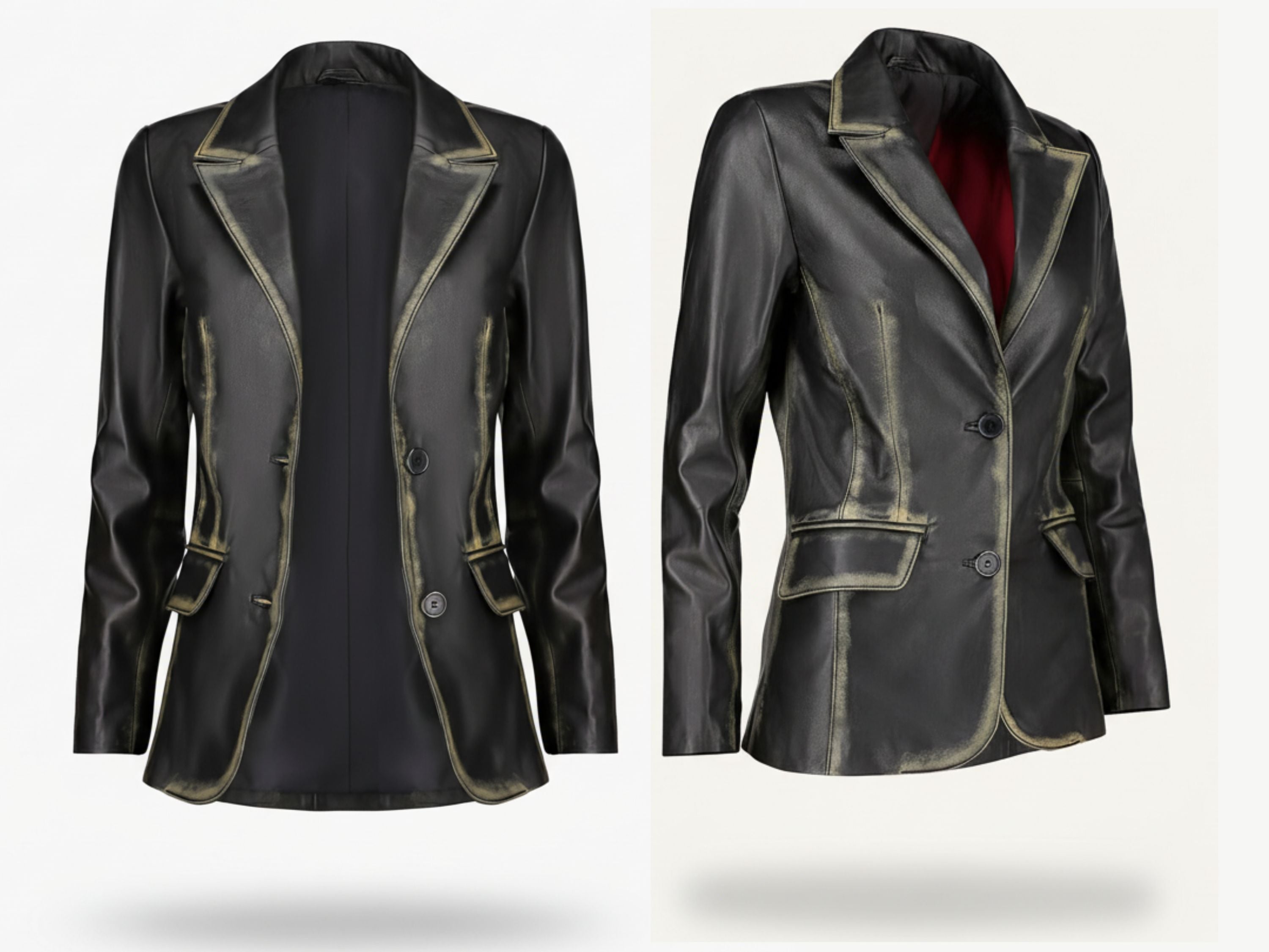 Leather Blazer for Women’s Fall Style – Genuine Soft Lambskin Long Sleeve Suit Blazer | Luxury Corporate Gift | Boss Lady Gift | 87Groups