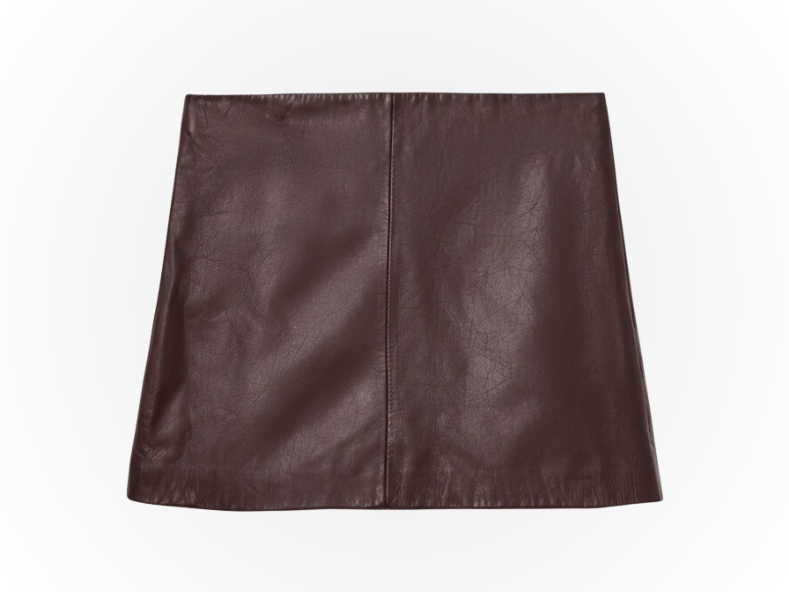 Women’s Mini Skirt Genuine Leather – Soft Nappa, Handmade Black, Silver & Burgundy Skirt | Slim Fit Party Dress | Real Leather Gift for Her