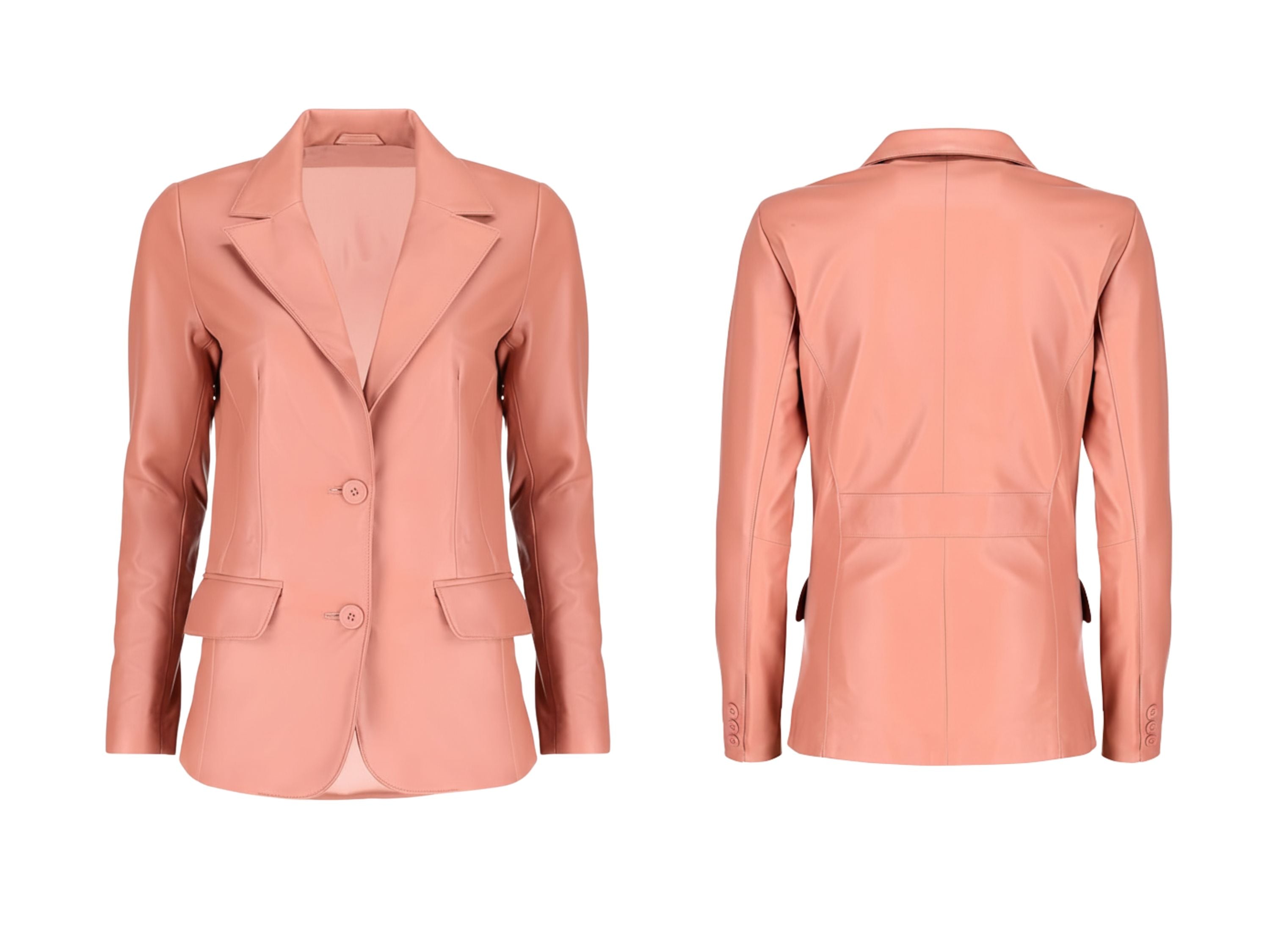Leather Blazer for Women’s Fall Style – Genuine Soft Lambskin Long Sleeve Suit Blazer | Luxury Corporate Gift | Boss Lady Gift | 87Groups