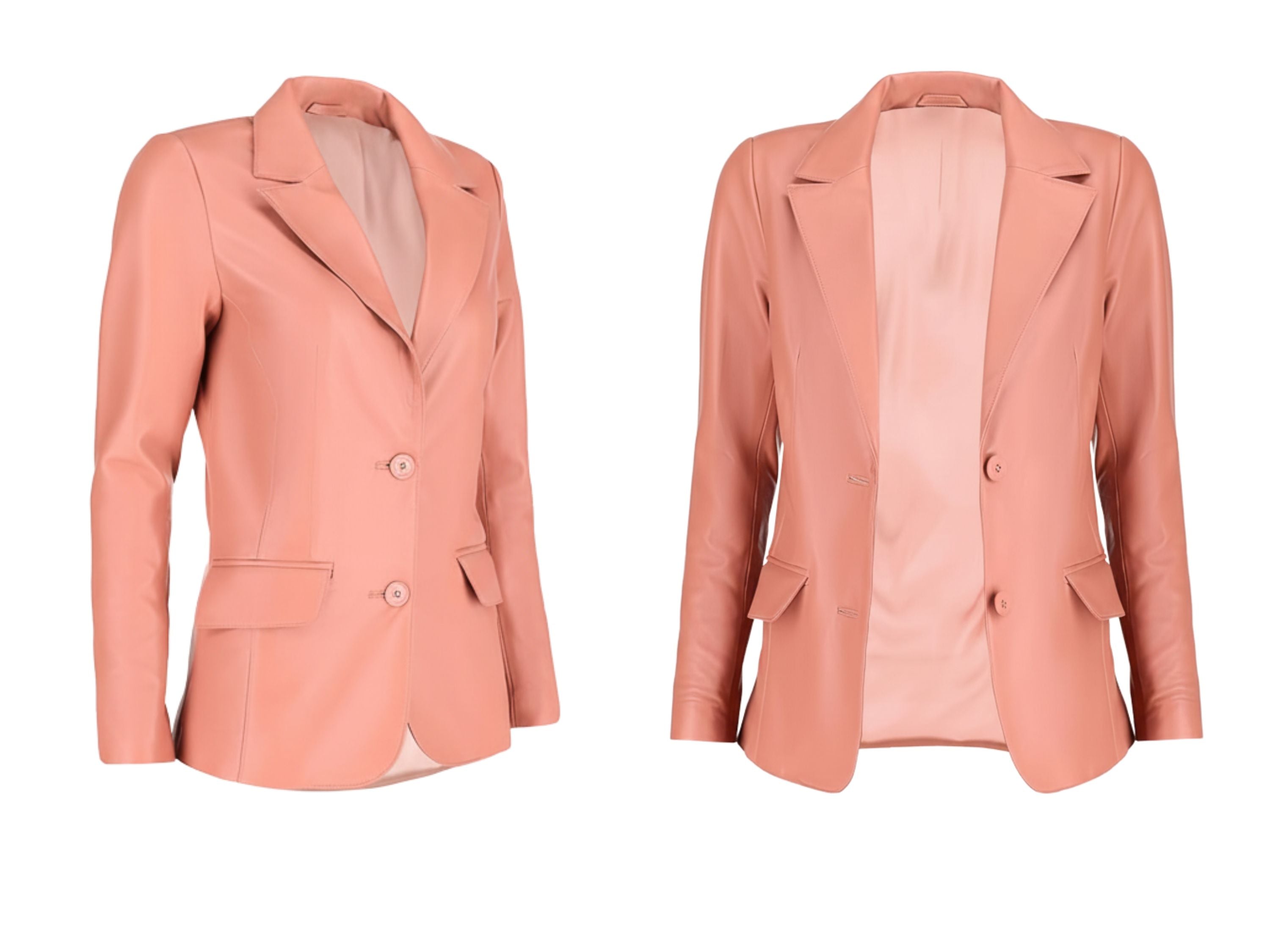 Leather Blazer for Women’s Fall Style – Genuine Soft Lambskin Long Sleeve Suit Blazer | Luxury Corporate Gift | Boss Lady Gift | 87Groups
