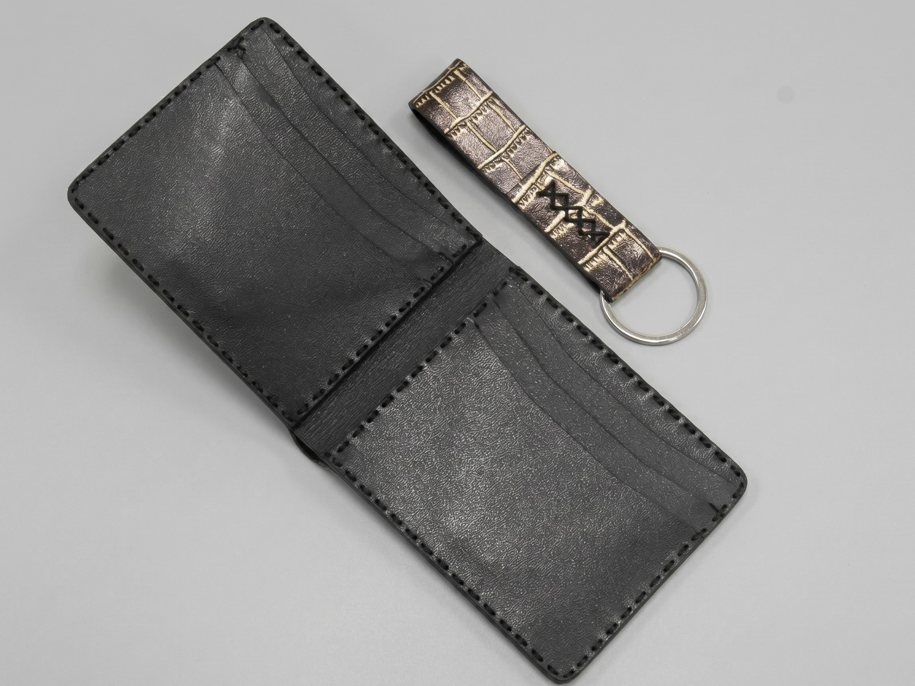 Exotic handmade crocodile leather wallets for men's bifold slim card holder with money clips engraved wallets birthday gifts for him
