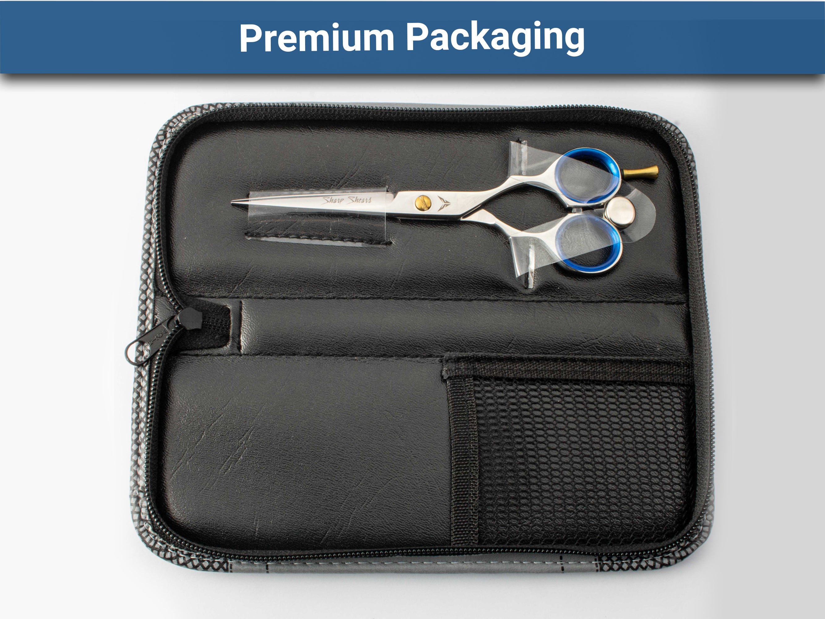 Barber Scissors 6.5" for Professionals – Japanese Steel Hair Cutting Shears with Storage Pouch | Premium Hairdresser Gift & Hair Accessories