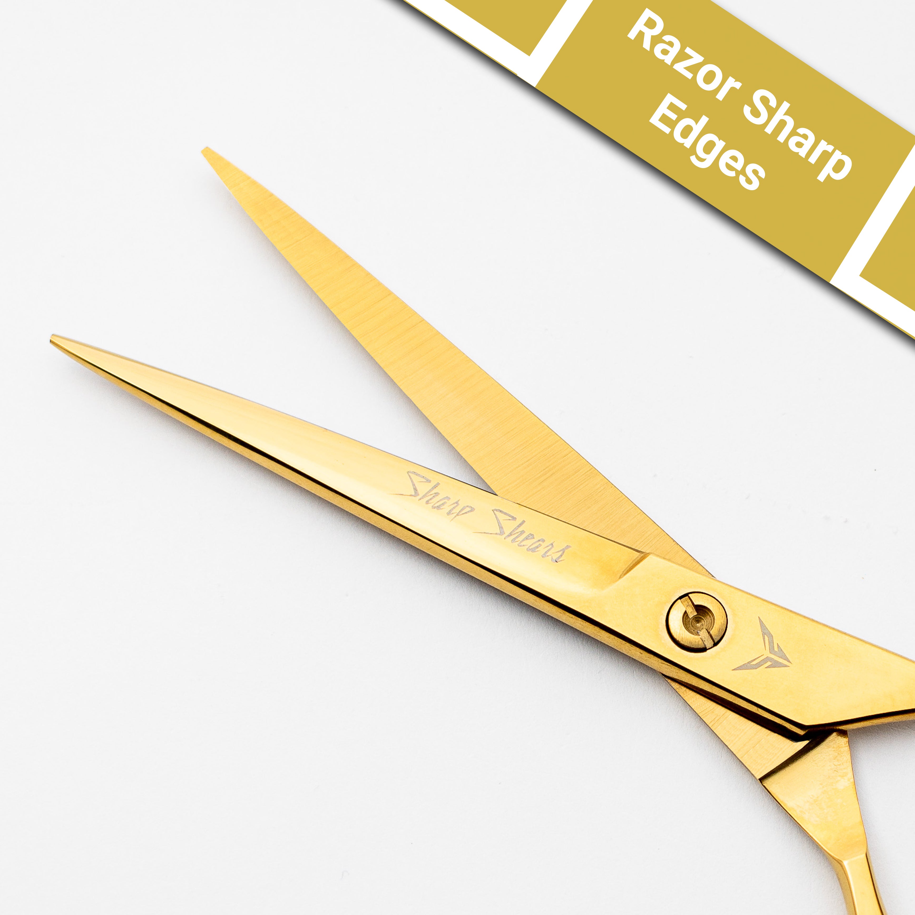 Gold Hair Cutting Scissors 6.5" – Professional Barber Shears & Hairdresser Scissors | Premium Salon Hair Tools for Precise Styling
