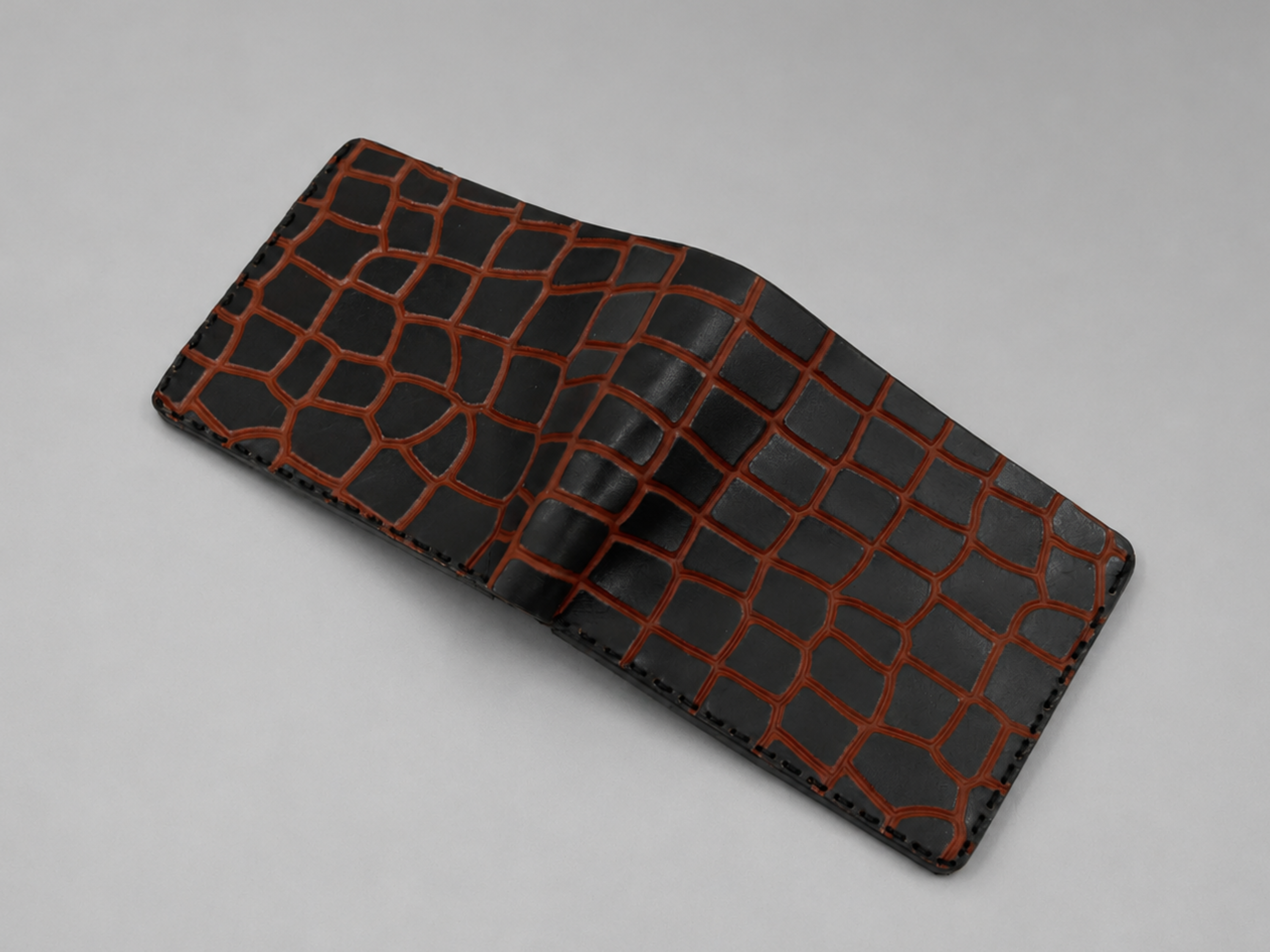 Premium crocodile leather wallets with key chain handmade wallets bifold slim card holder exotic wallets professional gifts for him