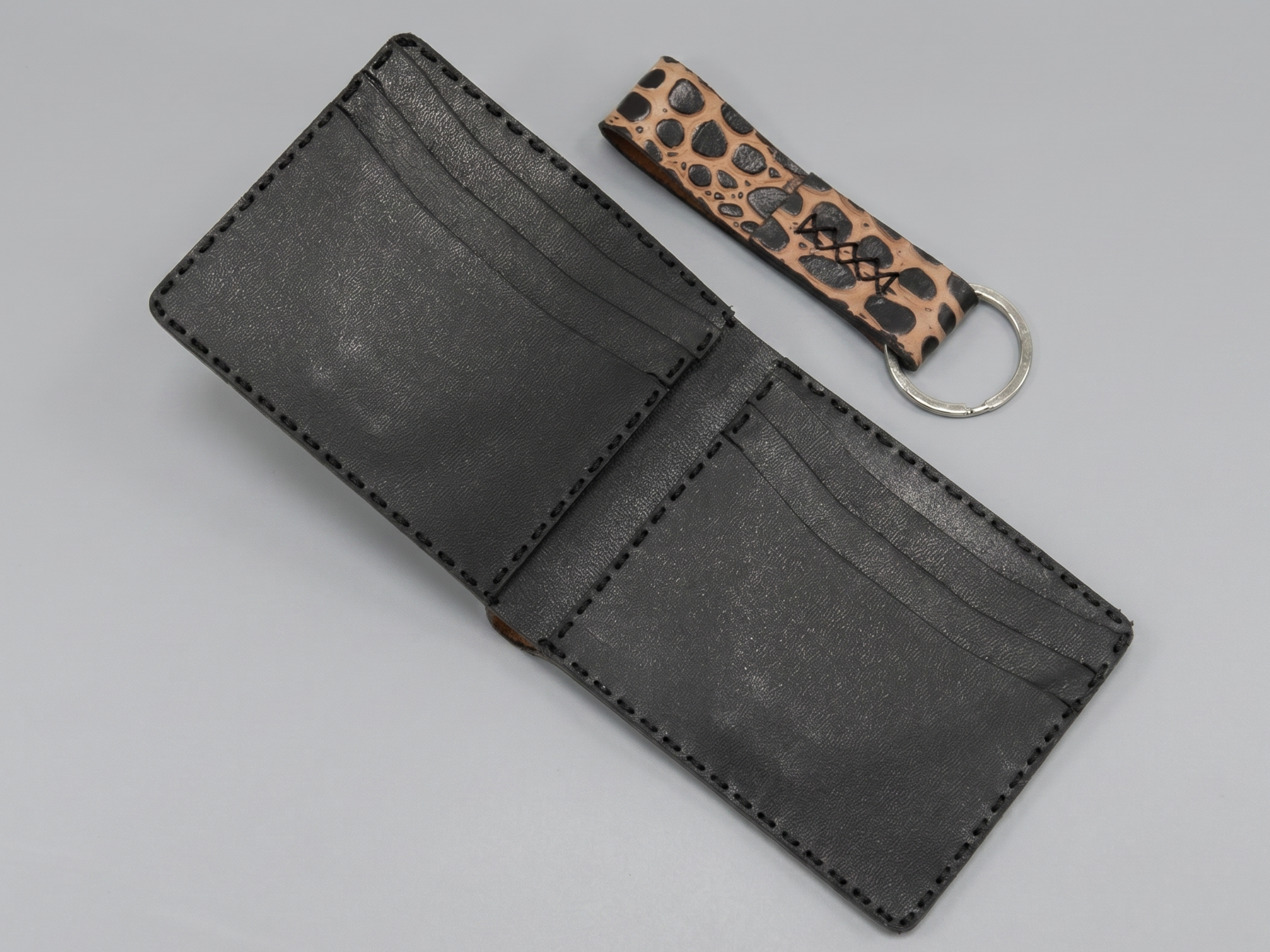 Handmade crocodile Leather Bifold Wallet for men's bifold slim card holder with money clips exotic wallets fathers day gifts for him