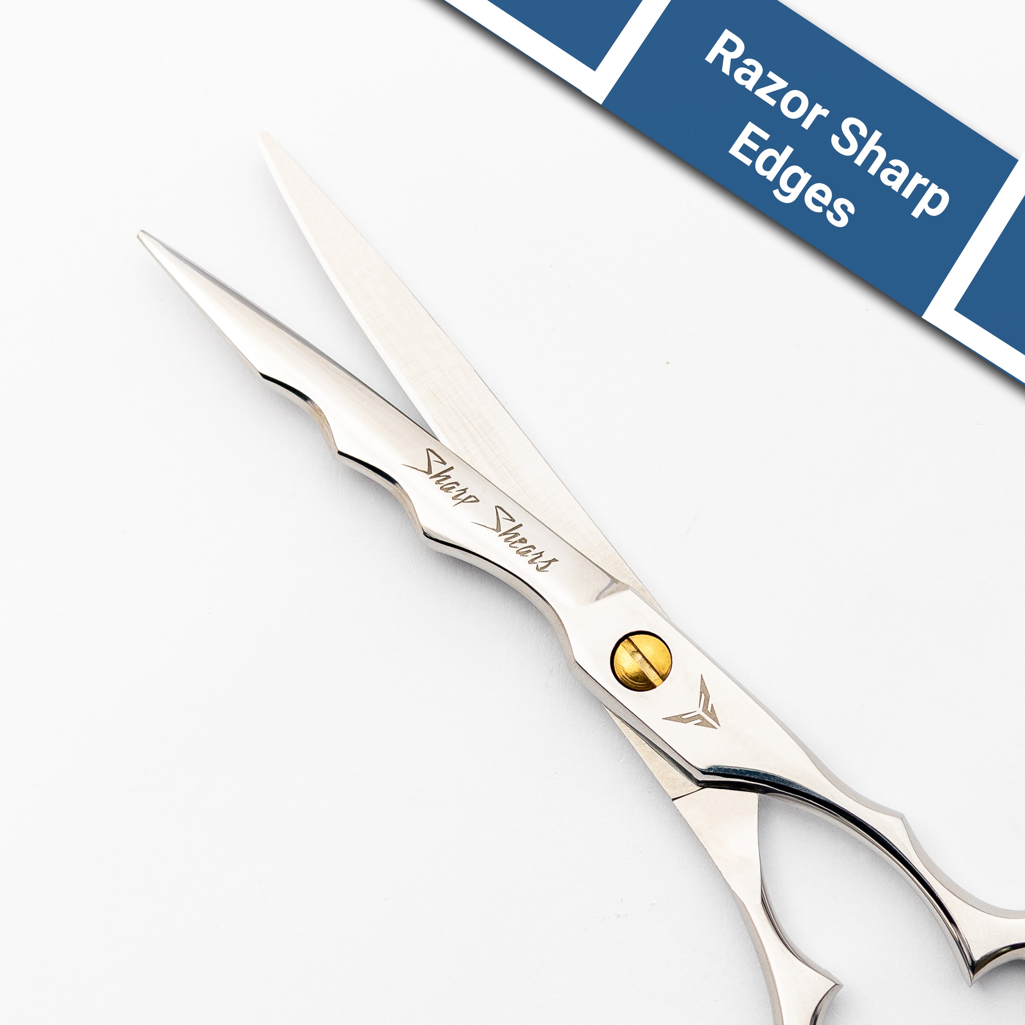 Hairdressing Scissors 6.5 Inch – Japanese Steel Barber Shears, Hair Cutting Scissors, Hairdresser Tool with Adjustable Screw and Storage Pouch