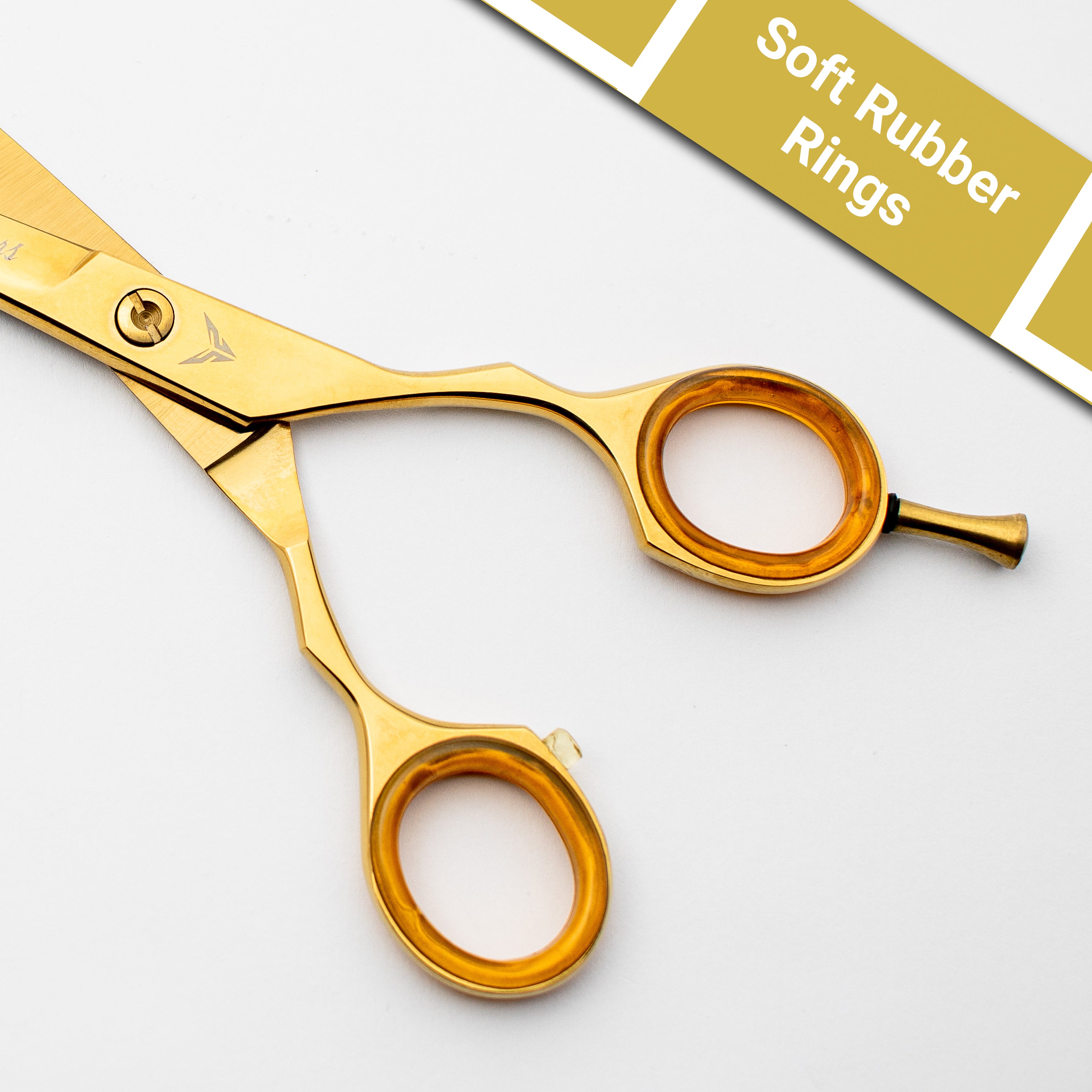 Gold Hair Cutting Scissors 6.5" – Professional Barber Shears & Hairdresser Scissors | Premium Salon Hair Tools for Precise Styling