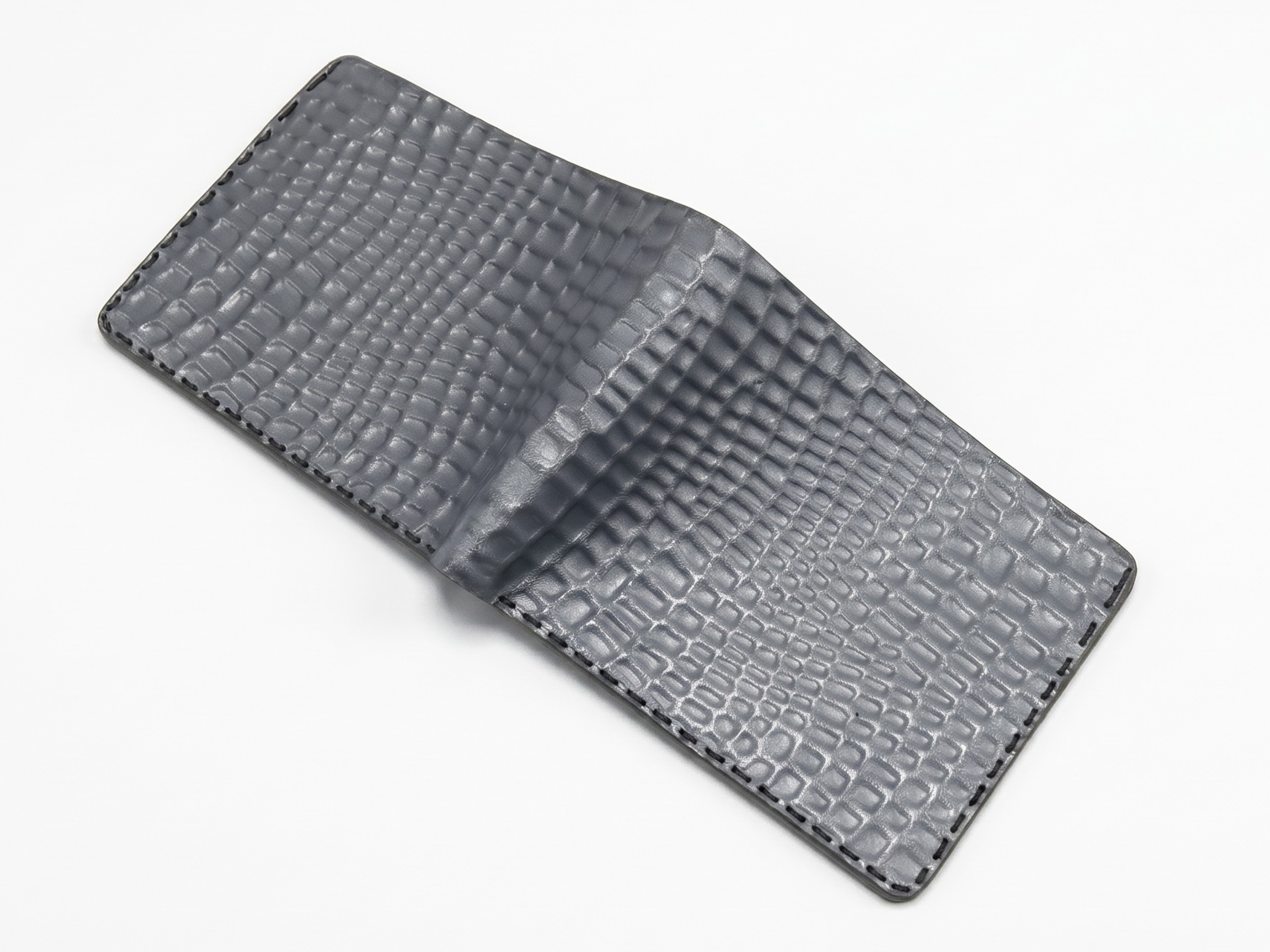 Personalized crocodile leather mens wallet handmade wallets bifold card holder engraved wallets anniversary gifts for him graduation gift