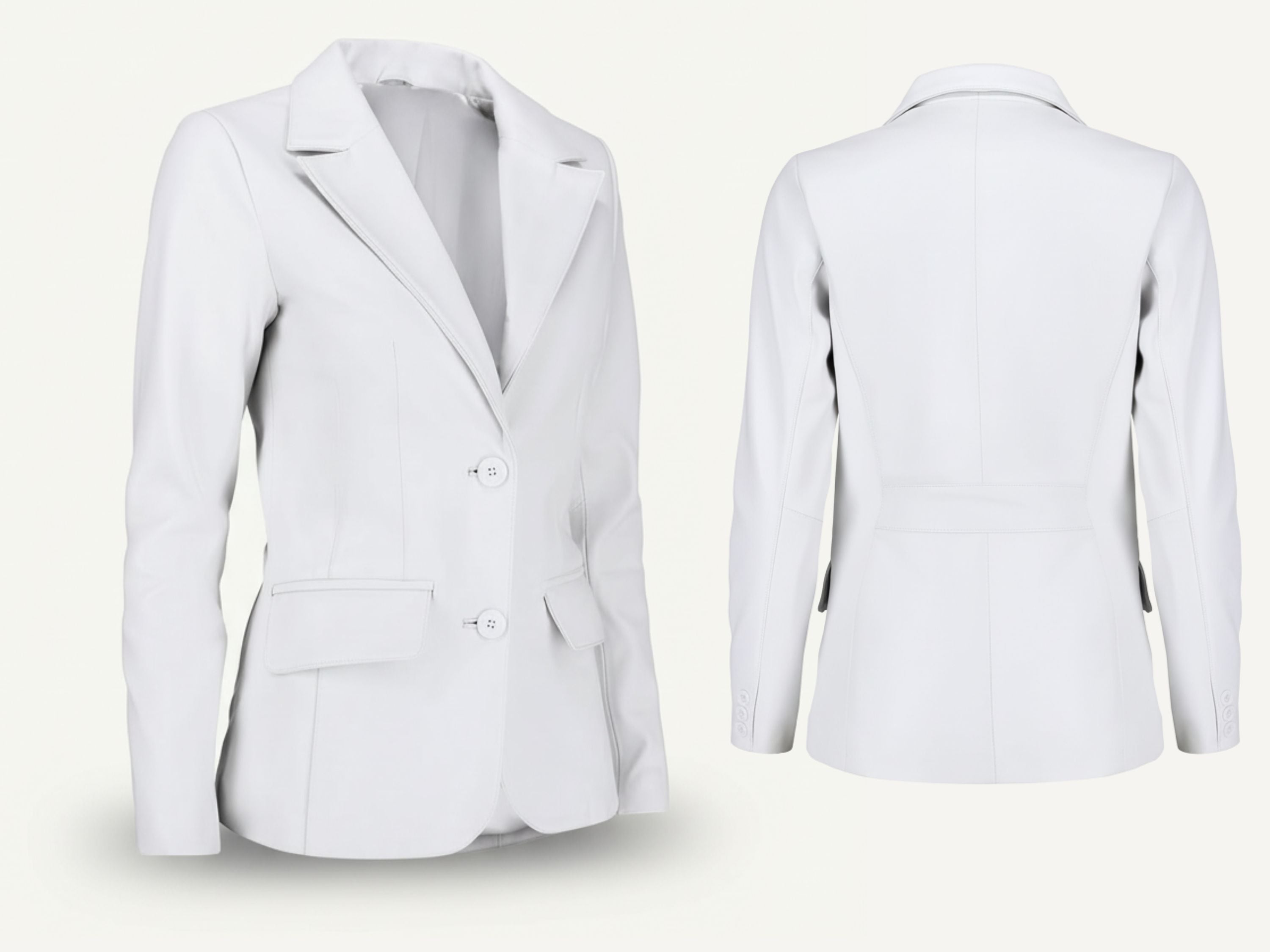 Leather Blazer for Women’s Fall Style – Genuine Soft Lambskin Long Sleeve Suit Blazer | Luxury Corporate Gift | Boss Lady Gift | 87Groups