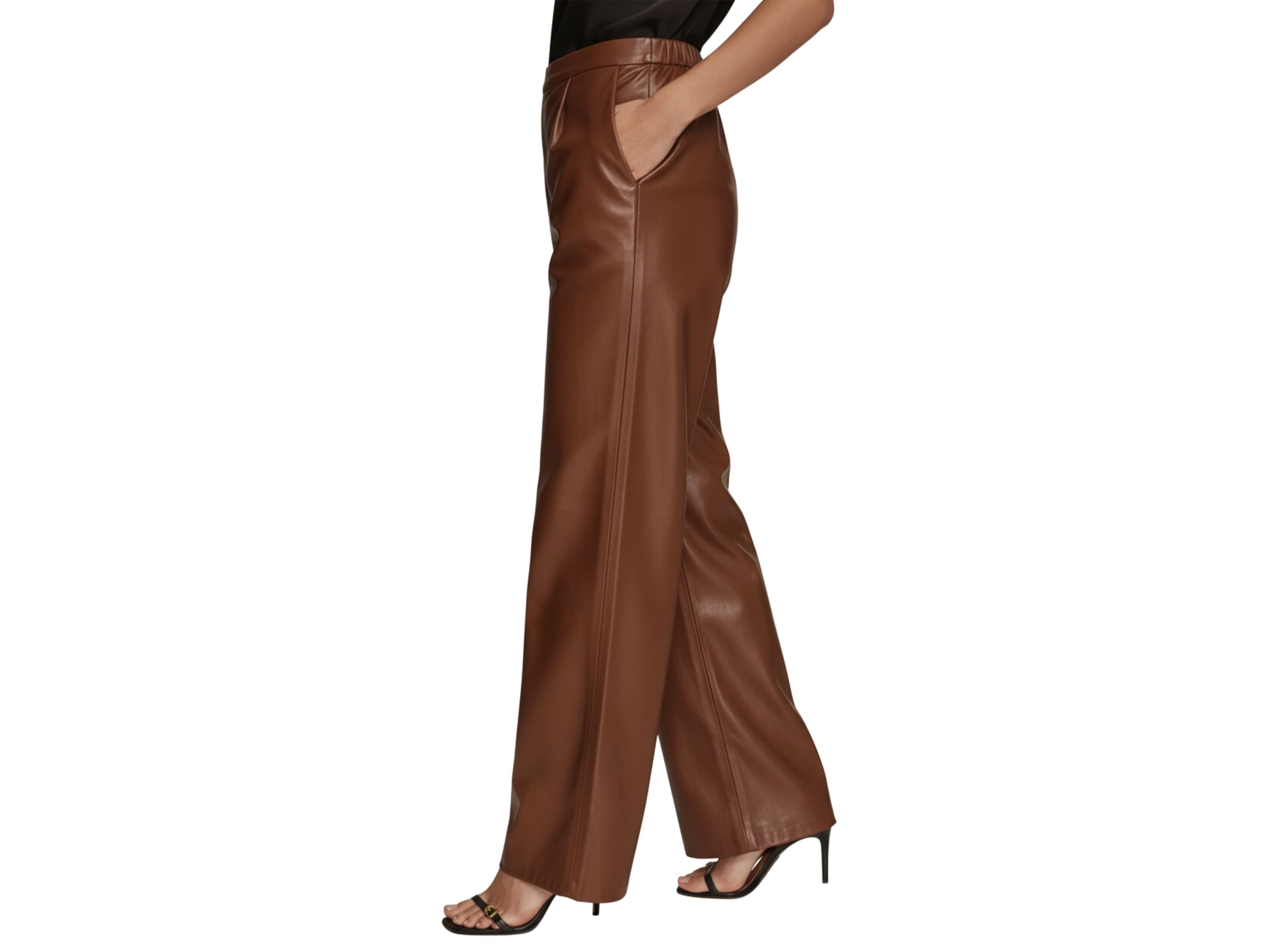 Lambskin Leather Pants Wide Leg Women’s Clothing Leather Anniversary Gift for Her Luxury Corporate Gift Business Owner Gift