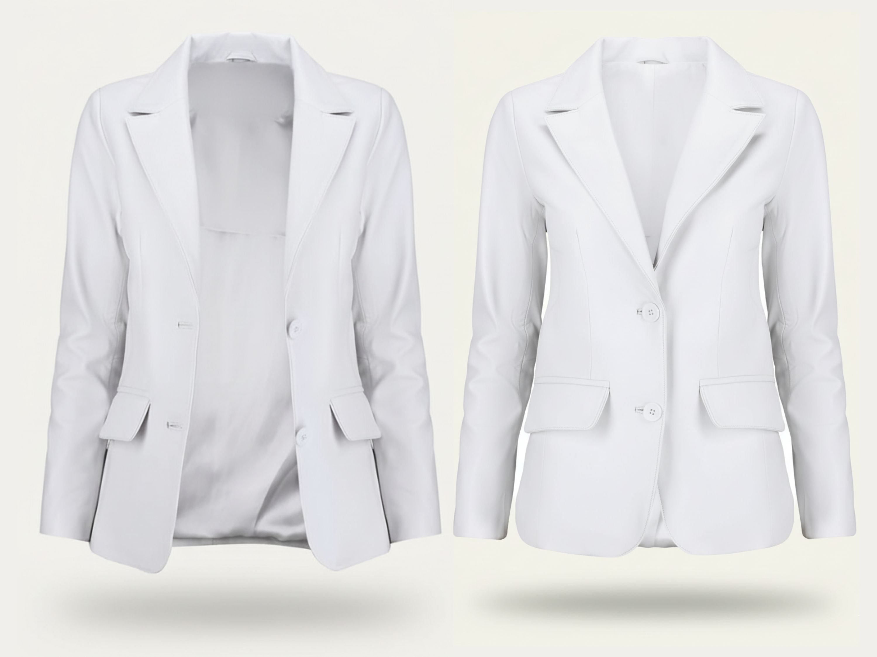 Leather Blazer for Women’s Fall Style – Genuine Soft Lambskin Long Sleeve Suit Blazer | Luxury Corporate Gift | Boss Lady Gift | 87Groups