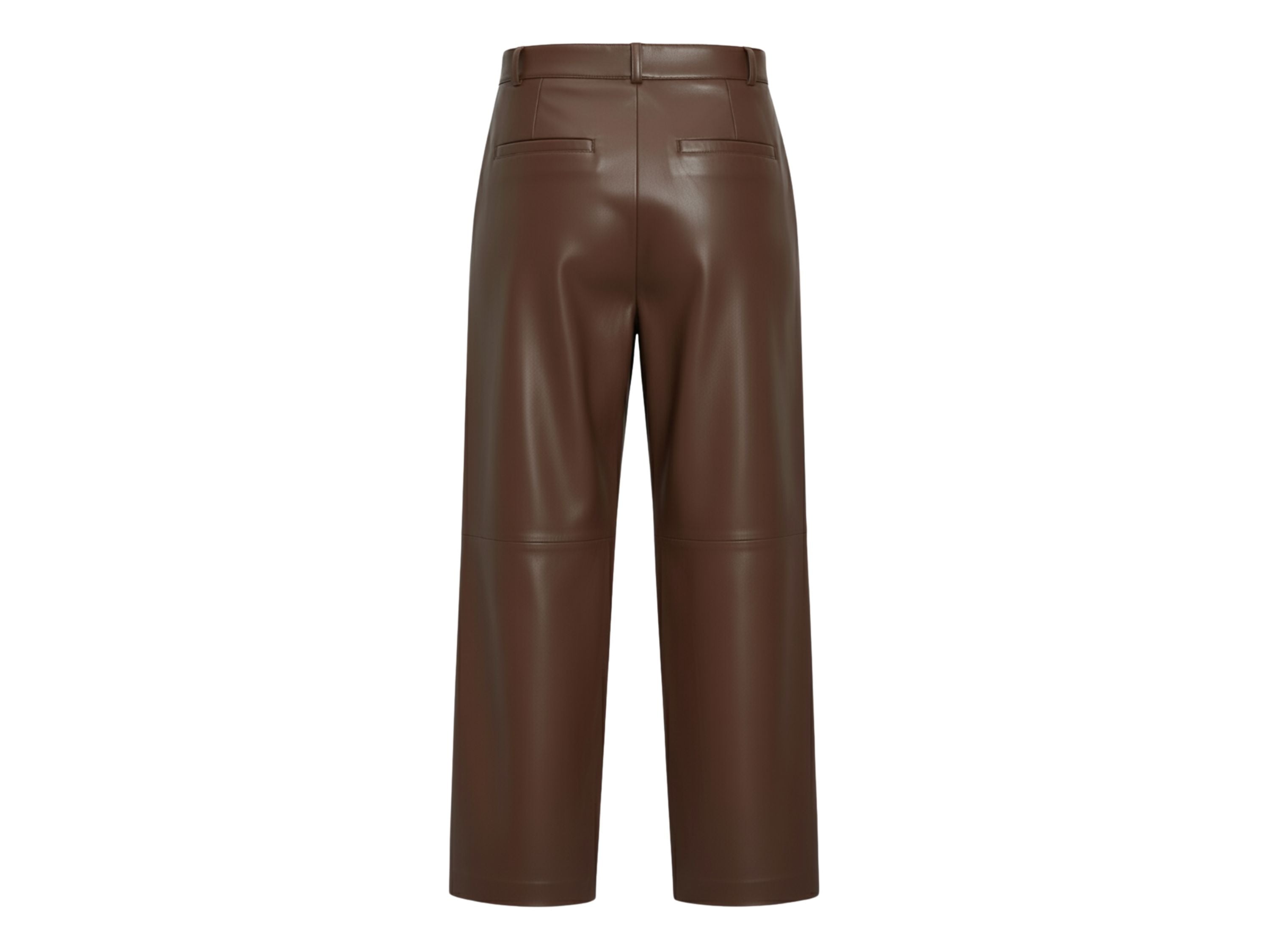 Pleated Leather Pants Luxury Wide Leg Lambskin Trousers | Unique Women’s Style Fall Style Gift Modern Leather Gift for Her