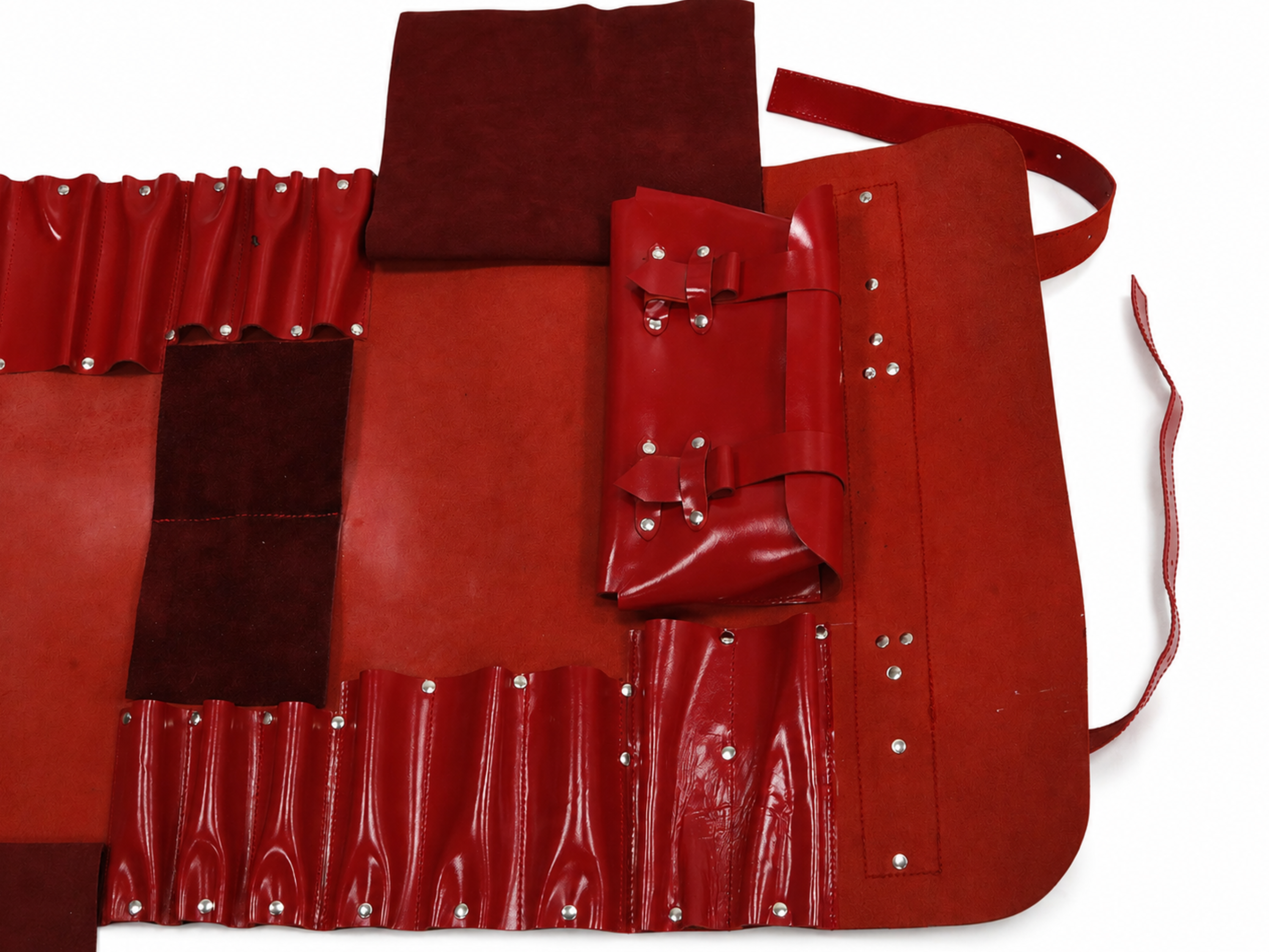Genuine leather chef knife roll 16 slots of portable kitchen organizer knife travel and storage bag graduation gift gifts for him