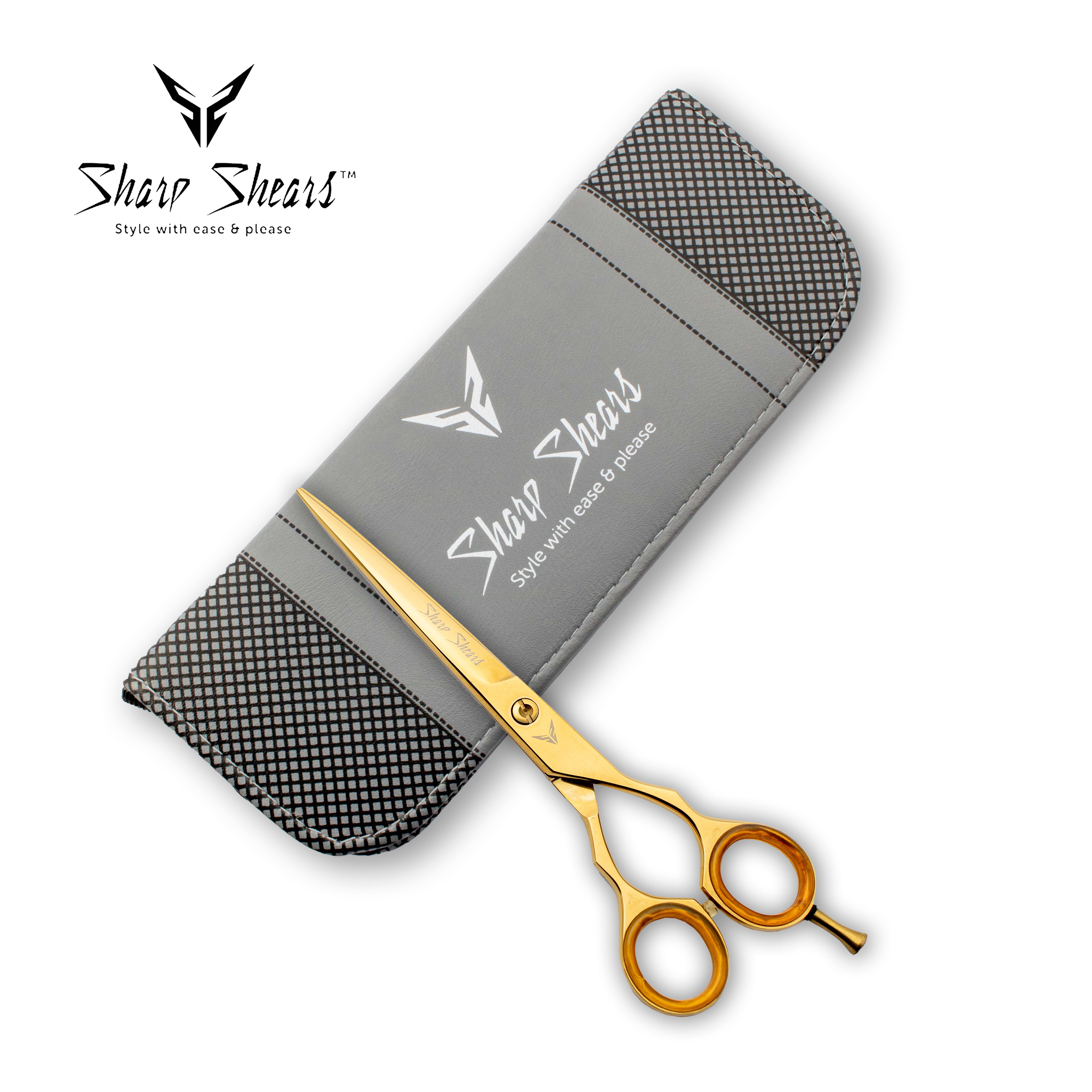 Gold Hair Cutting Scissors 6.5" – Professional Barber Shears & Hairdresser Scissors | Premium Salon Hair Tools for Precise Styling