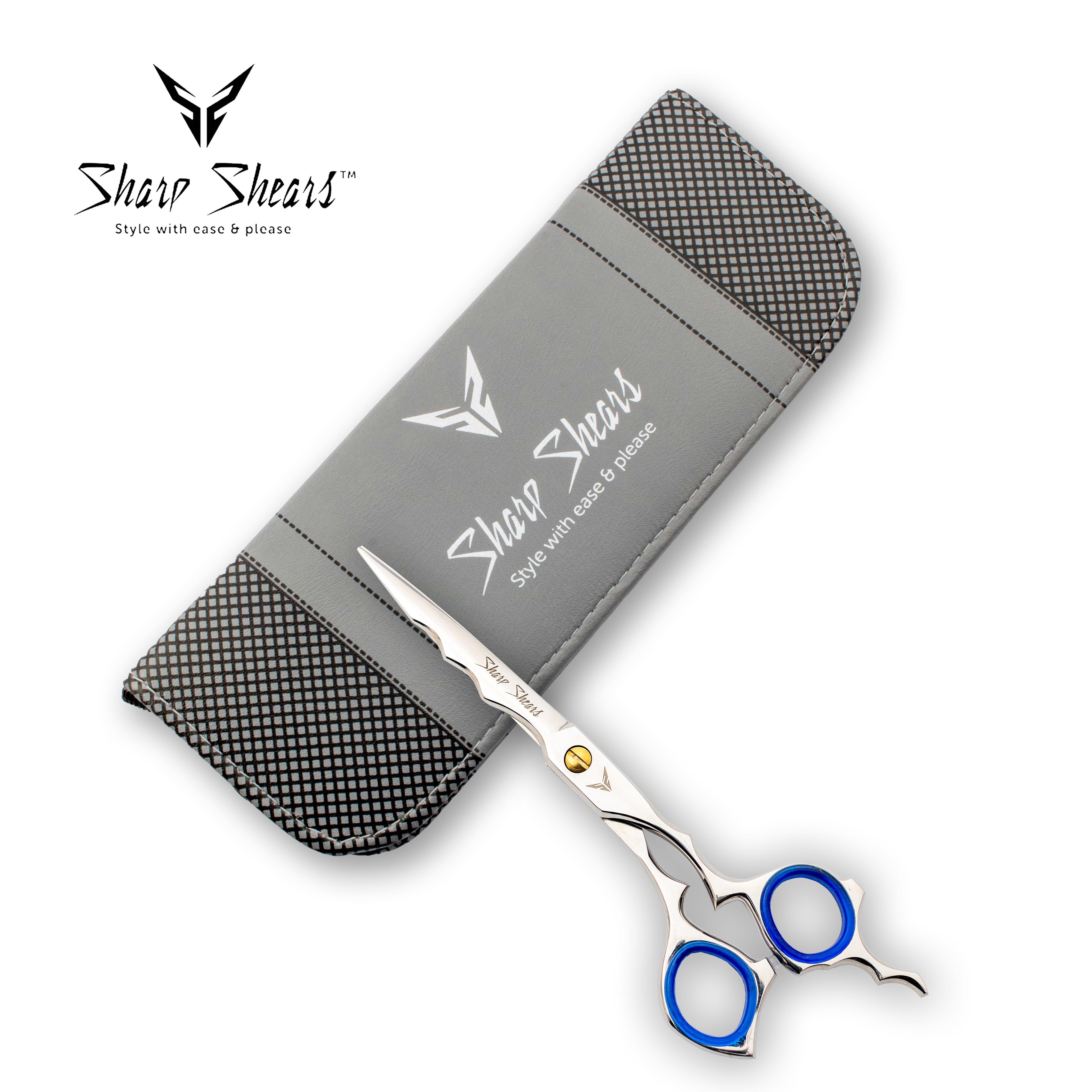 Hairdressing Scissors 6.5 Inch – Japanese Steel Barber Shears, Hair Cutting Scissors, Hairdresser Tool with Adjustable Screw and Storage Pouch