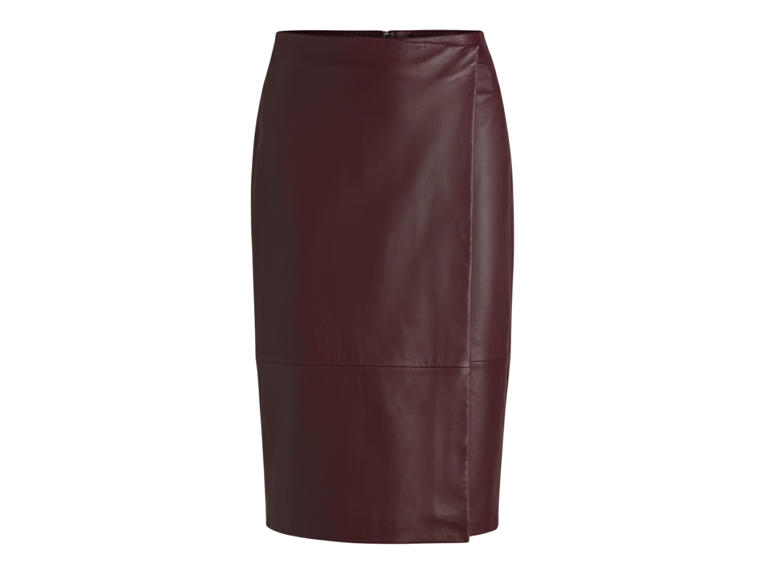 Leather Wrap Skirt Midi style Black, Beige & Burgundy Lamb skin Leather Skirt, Womens Clothing, Christmas Gift luxury corporate gift