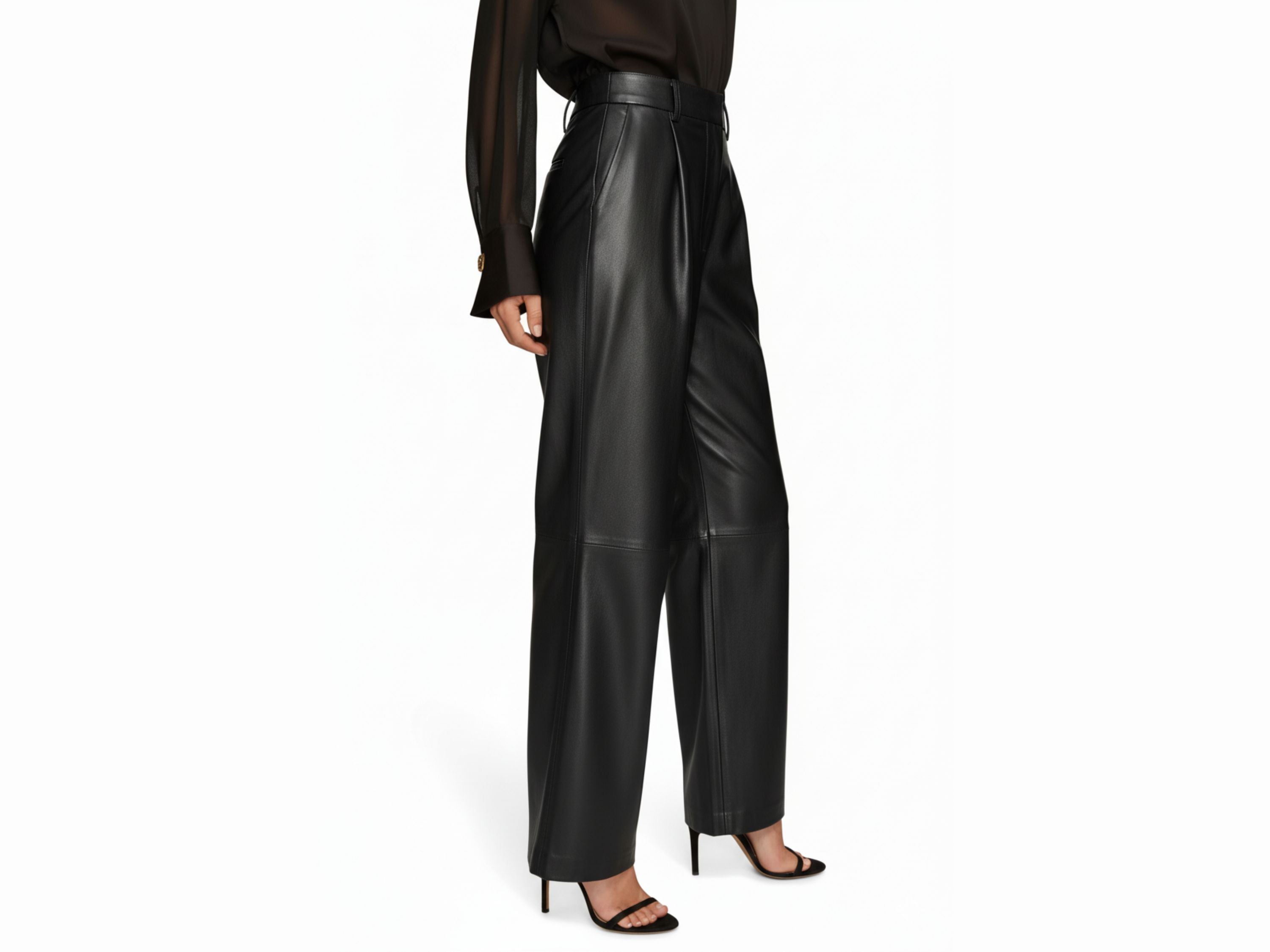 Modern Leather Pants Lambskin Women’s Clothing Business Owner Gifts Outfit Idea Luxury Corporate Gift Personalized Clothing Gift for Her