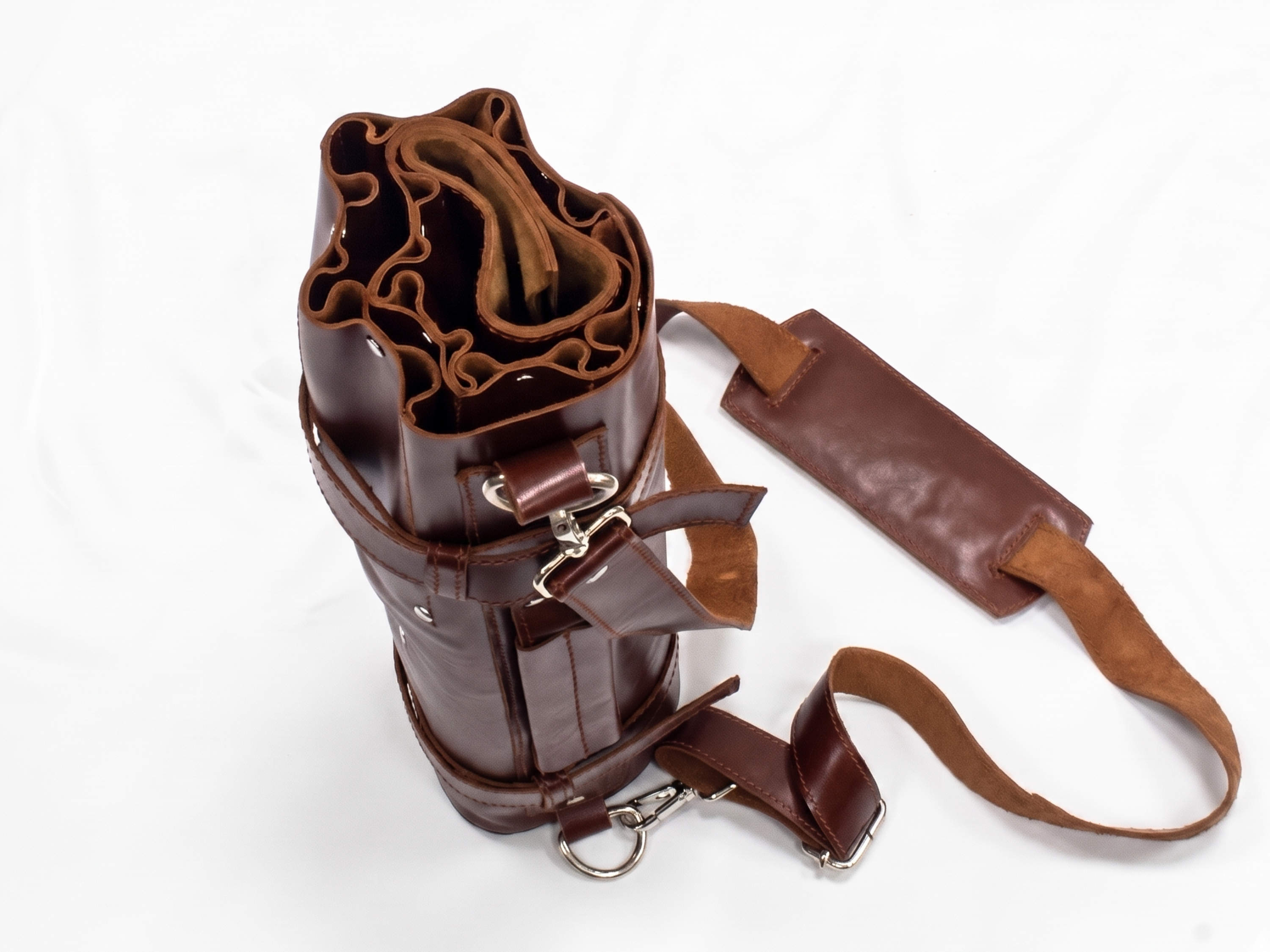 Premium Brown Leather Chef Roll – 16-Slot Knife Holder, Portable Cutlery Storage, Travel Kitchen Wrap Bag, Gift for Professional Chefs & Culinary Enthusiasts (Copy)