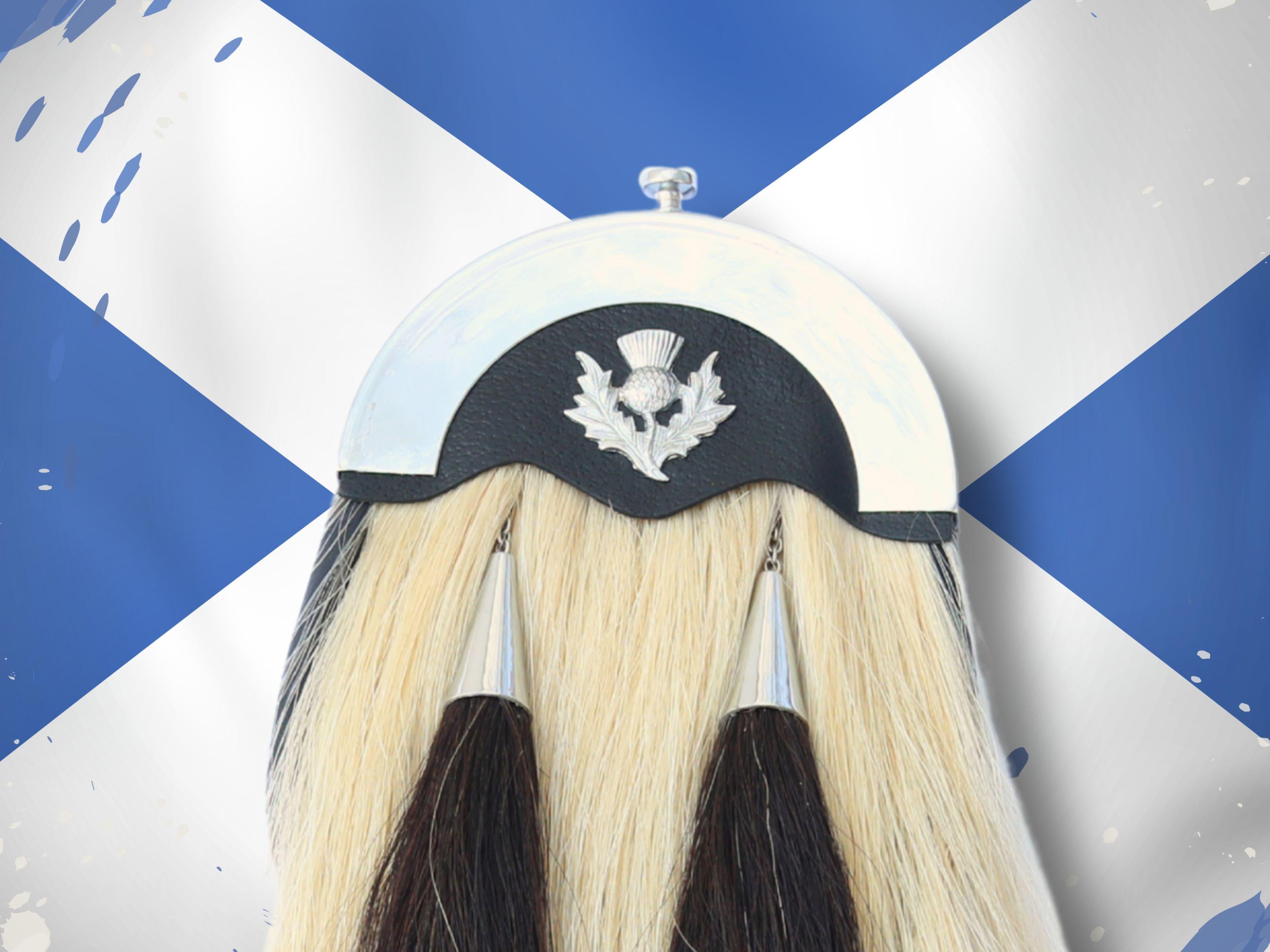 Horse Hair Sporran: Traditional Kilt Accessory with Pewter Cantle