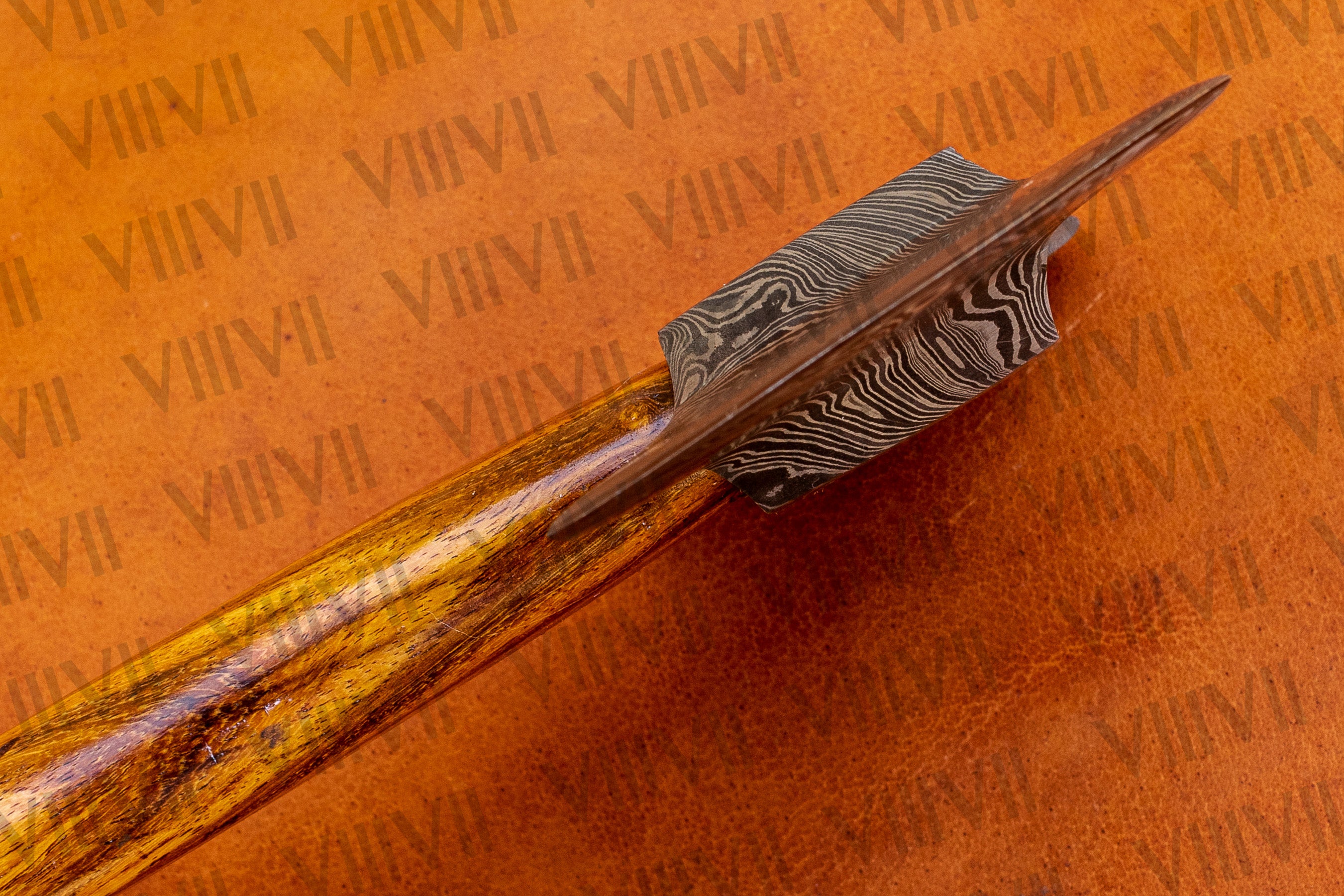 Handmade Damascus Steel Double Bit Axe with Rosewood Handle – Perfect for Outdoor Enthusiasts, Durable & Reliable