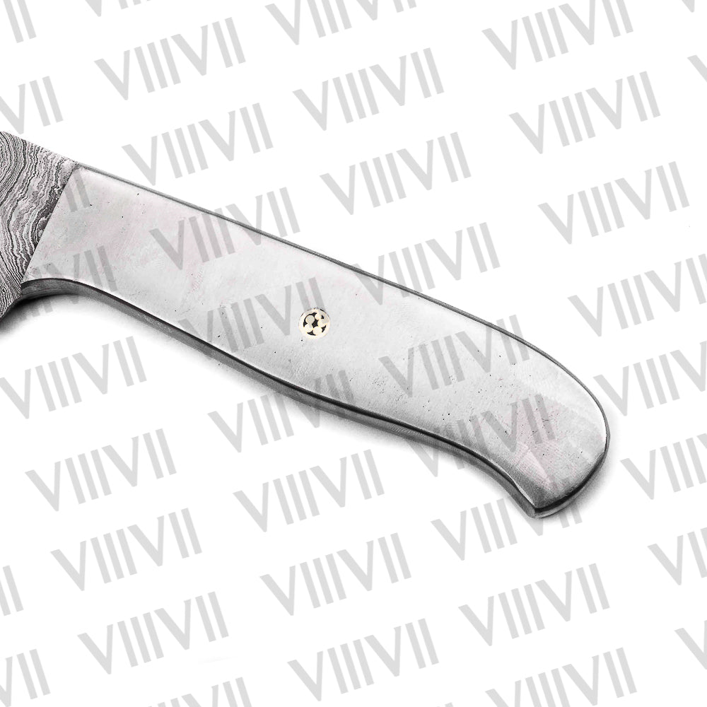 Professional Chef Knife in Damascus Steel with Stainless Steel Handle – Precision Cutting Tool