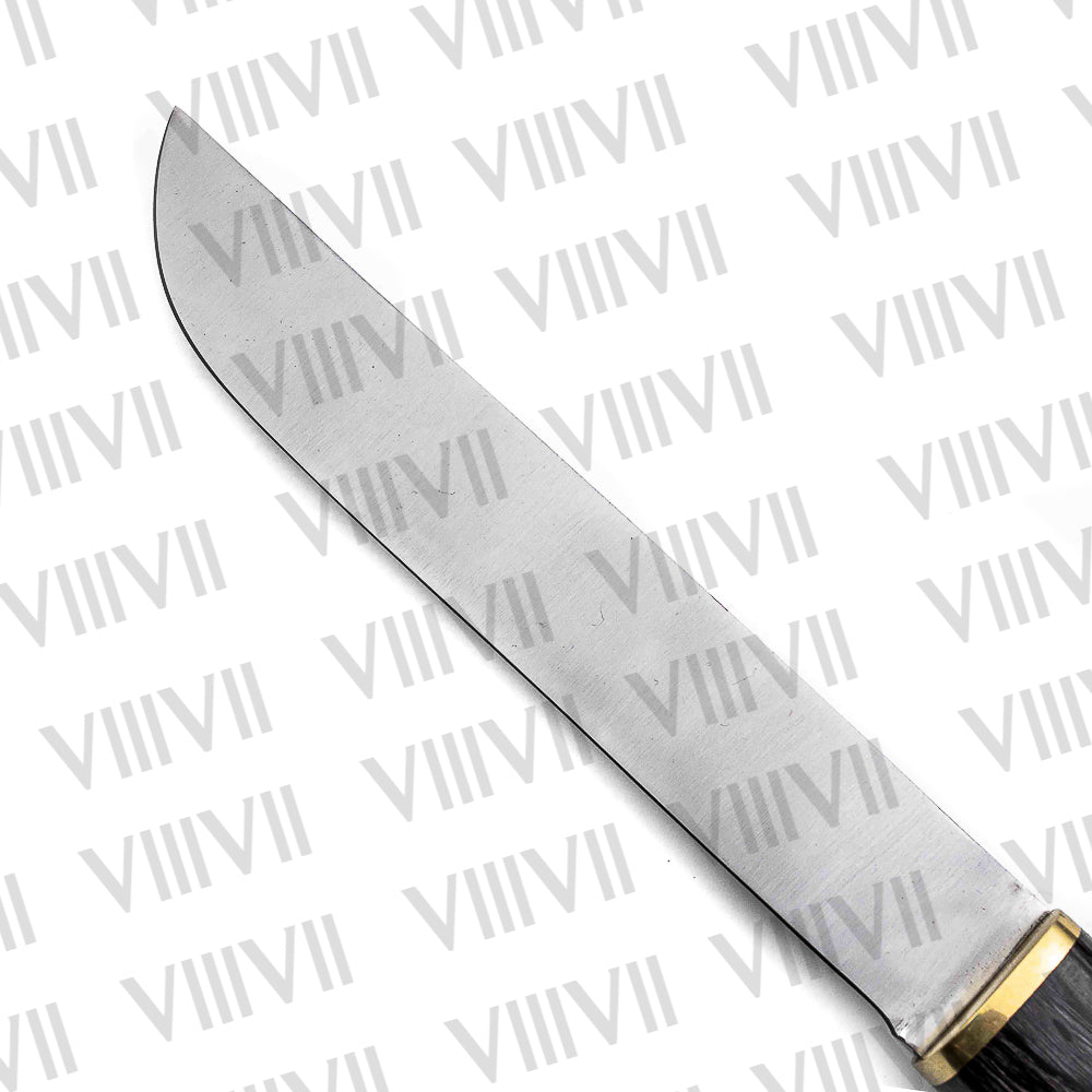 Stainless Steel Birka Knife – Handmade Viking Seax with Black Wood Handle