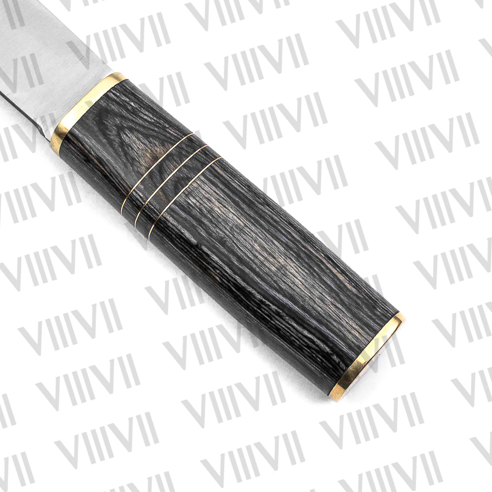 Stainless Steel Birka Knife – Handmade Viking Seax with Black Wood Handle for LARP, Cosplay & Gift