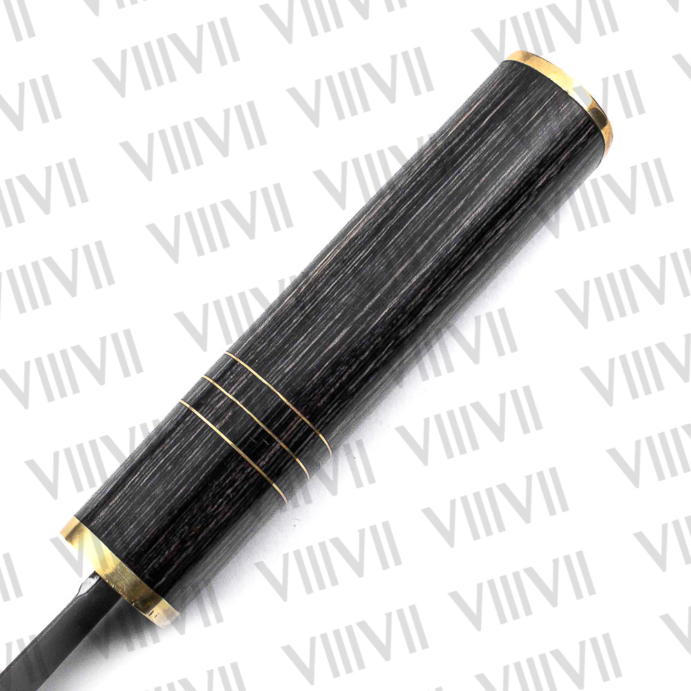 Stainless Steel Birka Knife – Handmade Viking Seax with Black Wood Handle