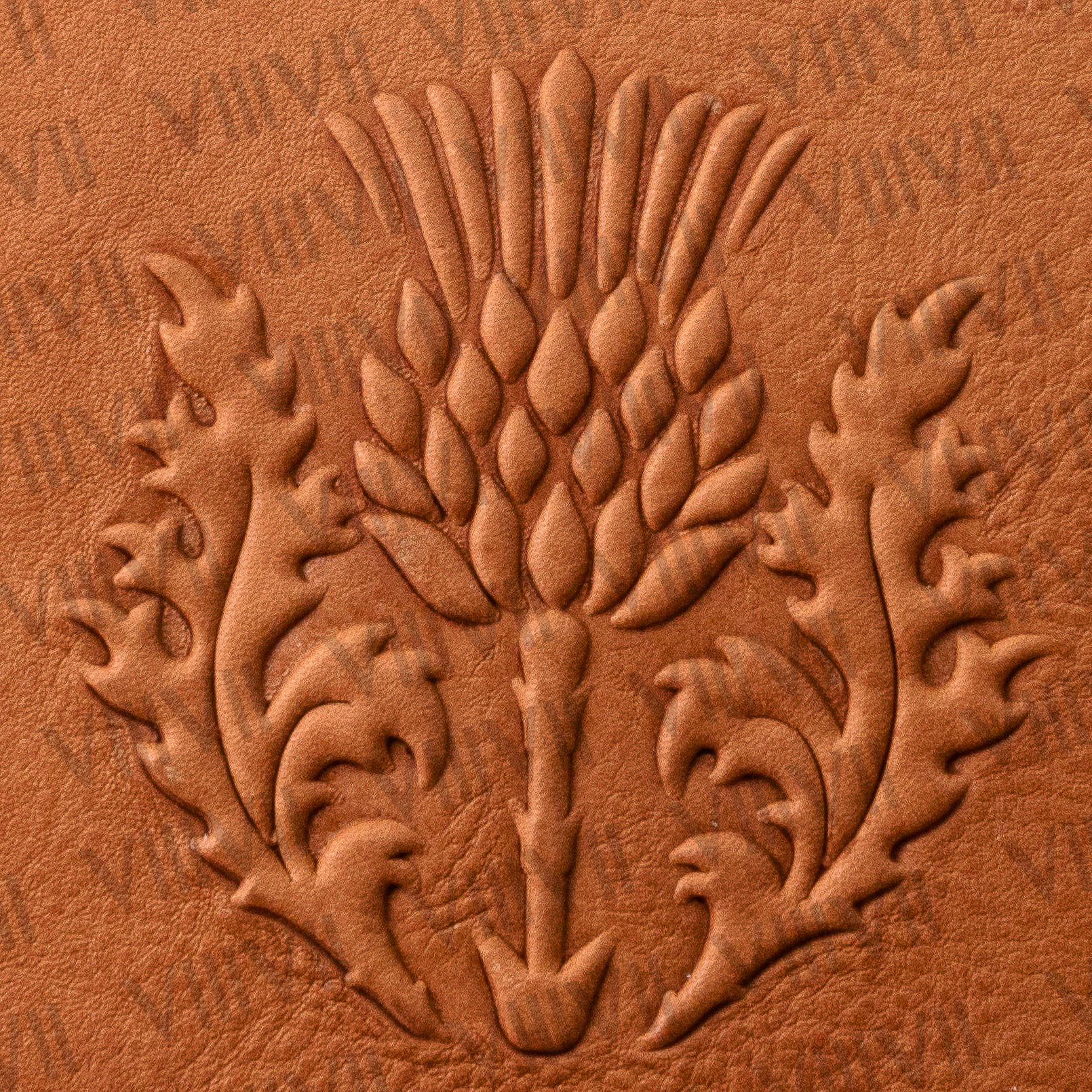 Exclusive Day Sporran with Embossed Thistle Design in Genuine Calf Skin Leather Scottish Highland Kilt Accessory for Events