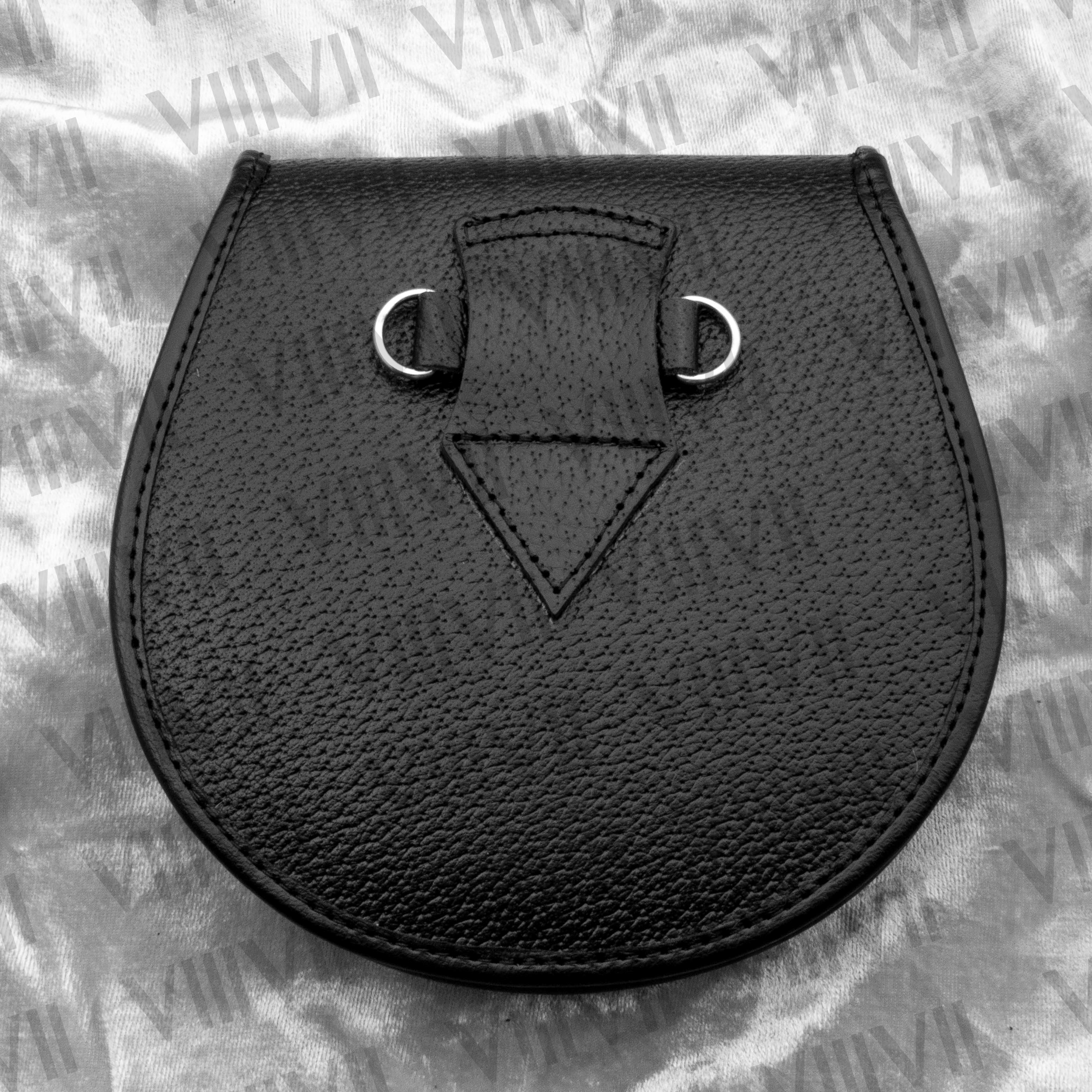 Sporran Handmade from Genuine Leather comes with Premium leather tassels.