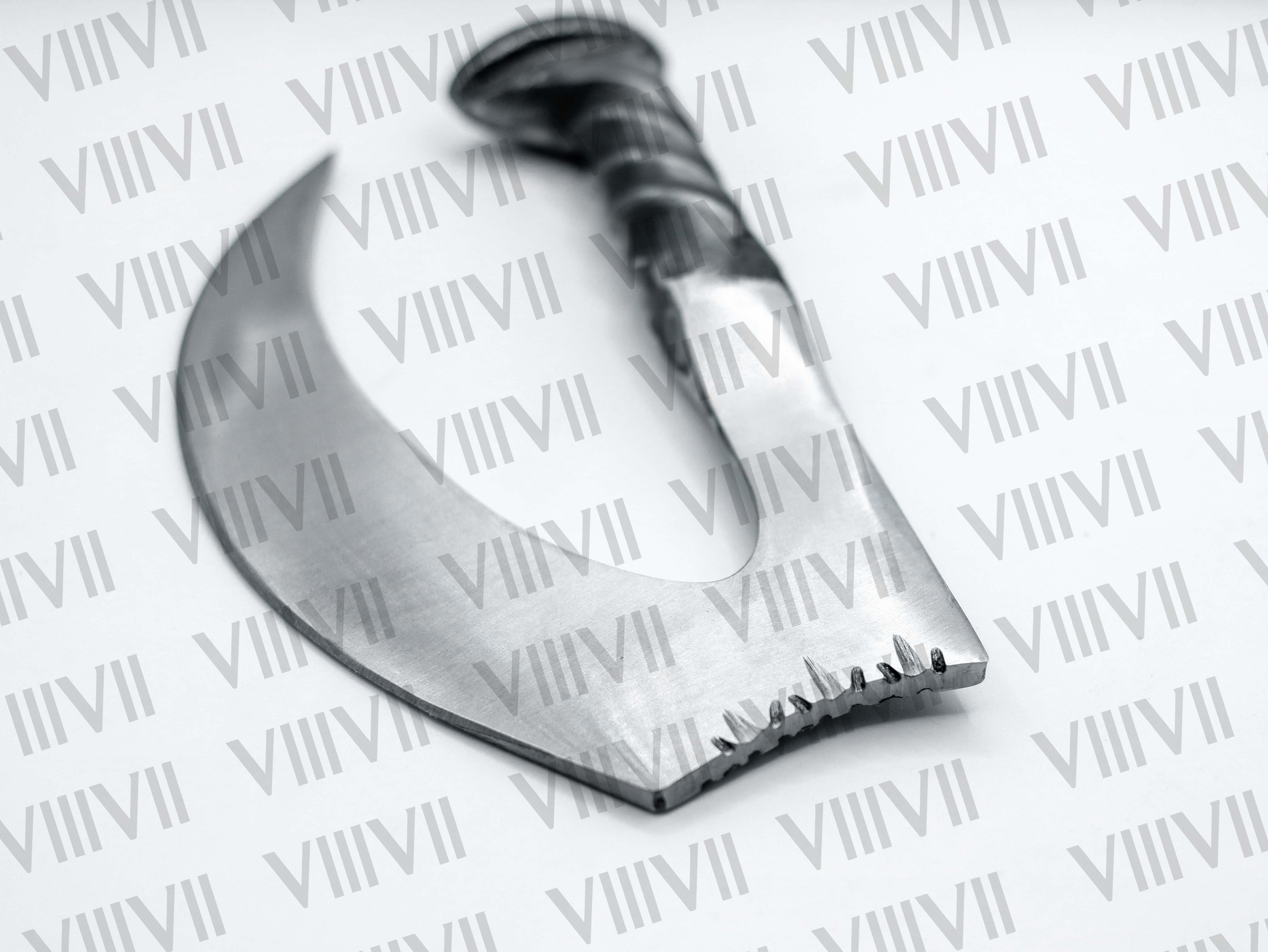 Rustic Railroad Spike Herb Chopper Handmade Kitchen Knife Chef Gift Forged Steel Blade Unique Cooking Tool