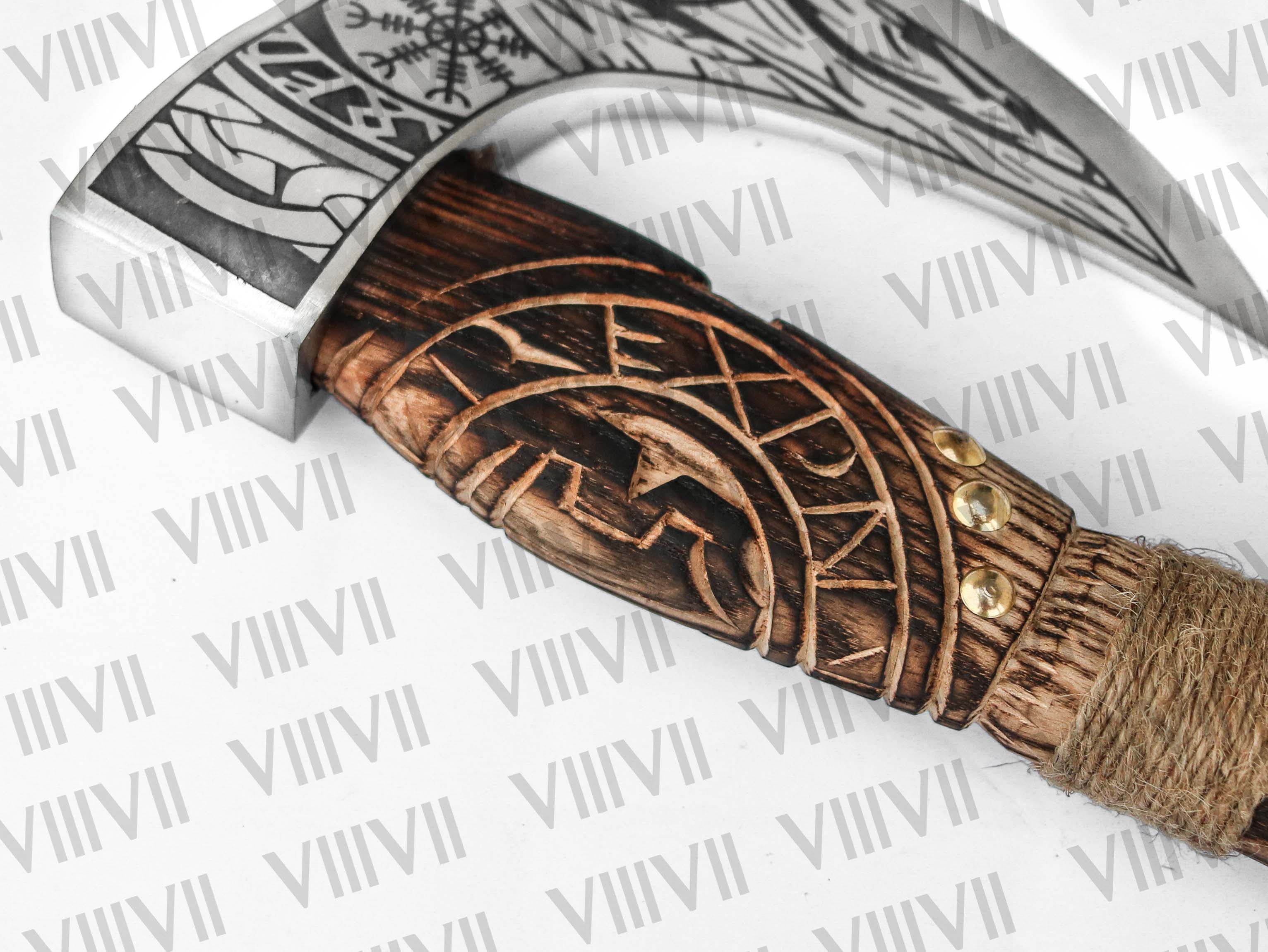 Viking Pizza Cutter Axe Hand Forged Pizza Axe for Him Personalized Gift for Dad Norse Steel Axe Father's Day Pizza Tool