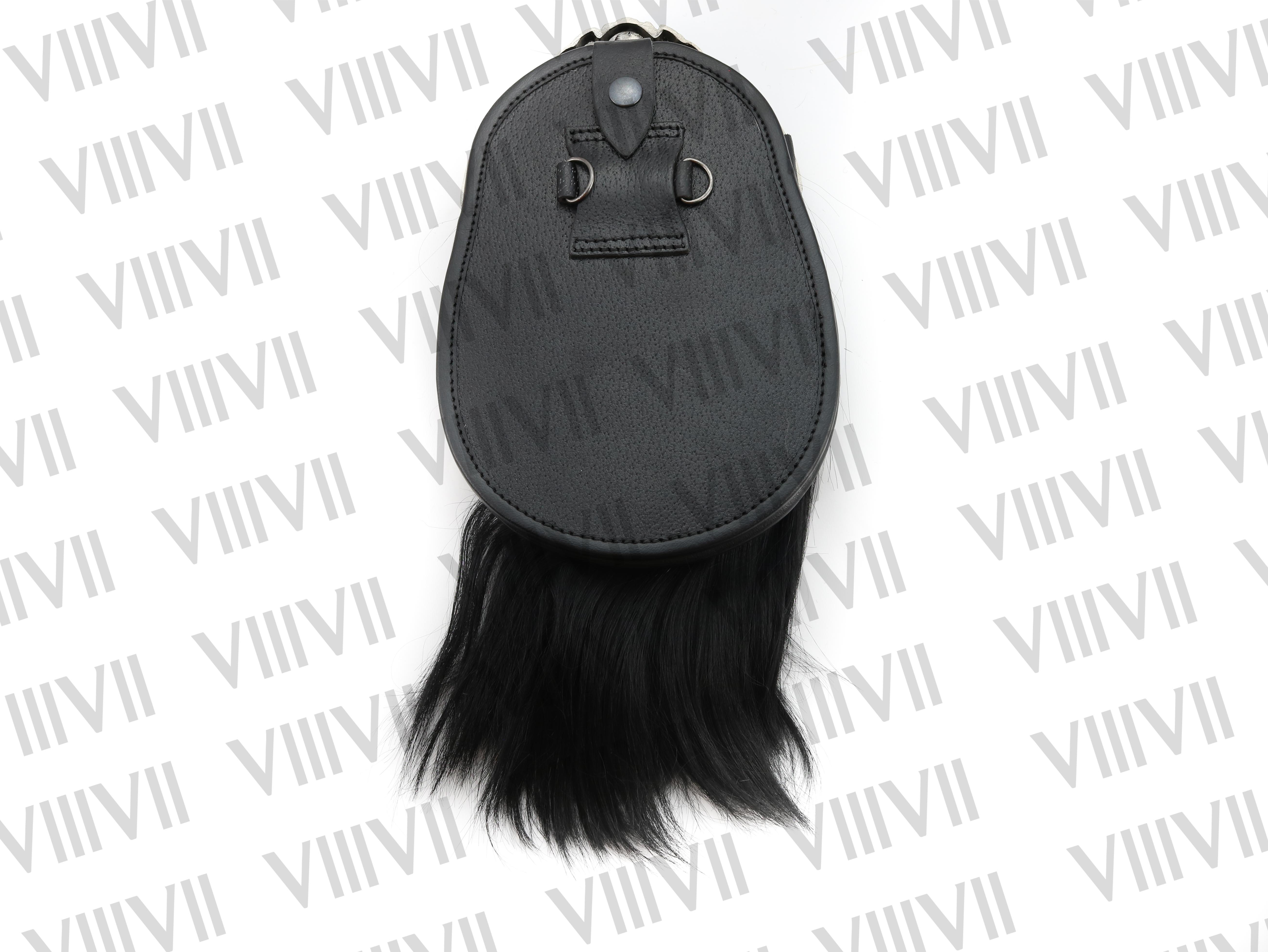 Unique Scottish Antique Thistle Cantle Sporran with Black Bull Long Hair Handmade Kilt Accessory, Traditional Highland Gift for Men