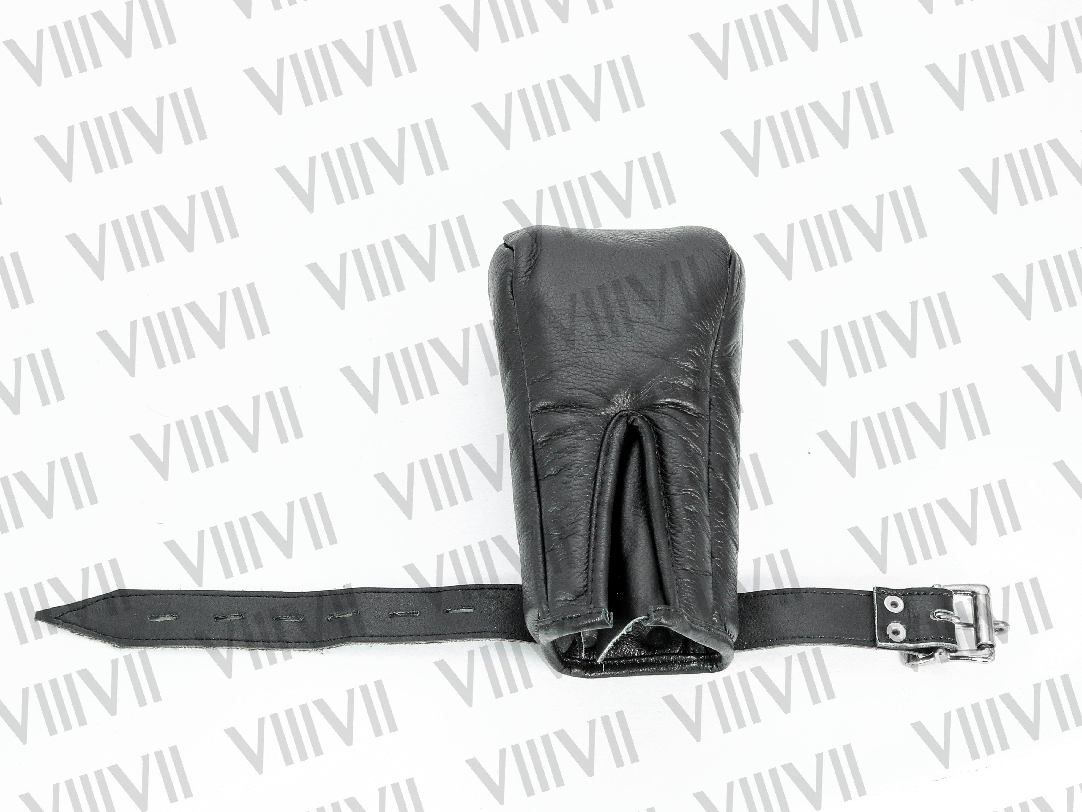 Real Leather Padded Fist Mitts Gloves – 2-Piece Restraint Set, Lockable Bondage Gloves for BDSM, Secure Handcuffs, Adult Play Accessories