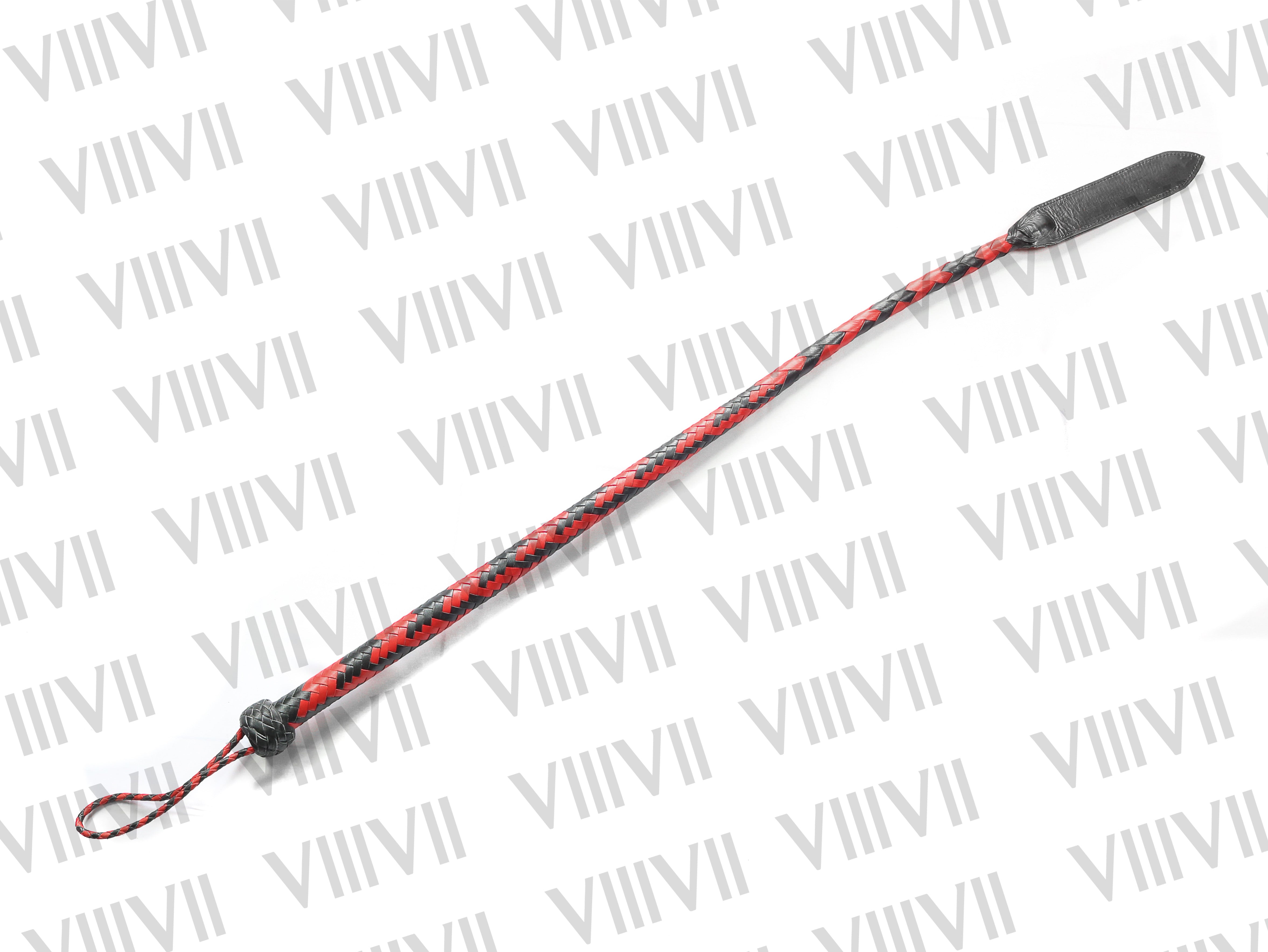 3ft Real Leather Dragon Whip Single Tail Snake Bullwhip, 16 Plaits, Handcrafted Equestrian Whip, Rodeo Training, Performance Whip