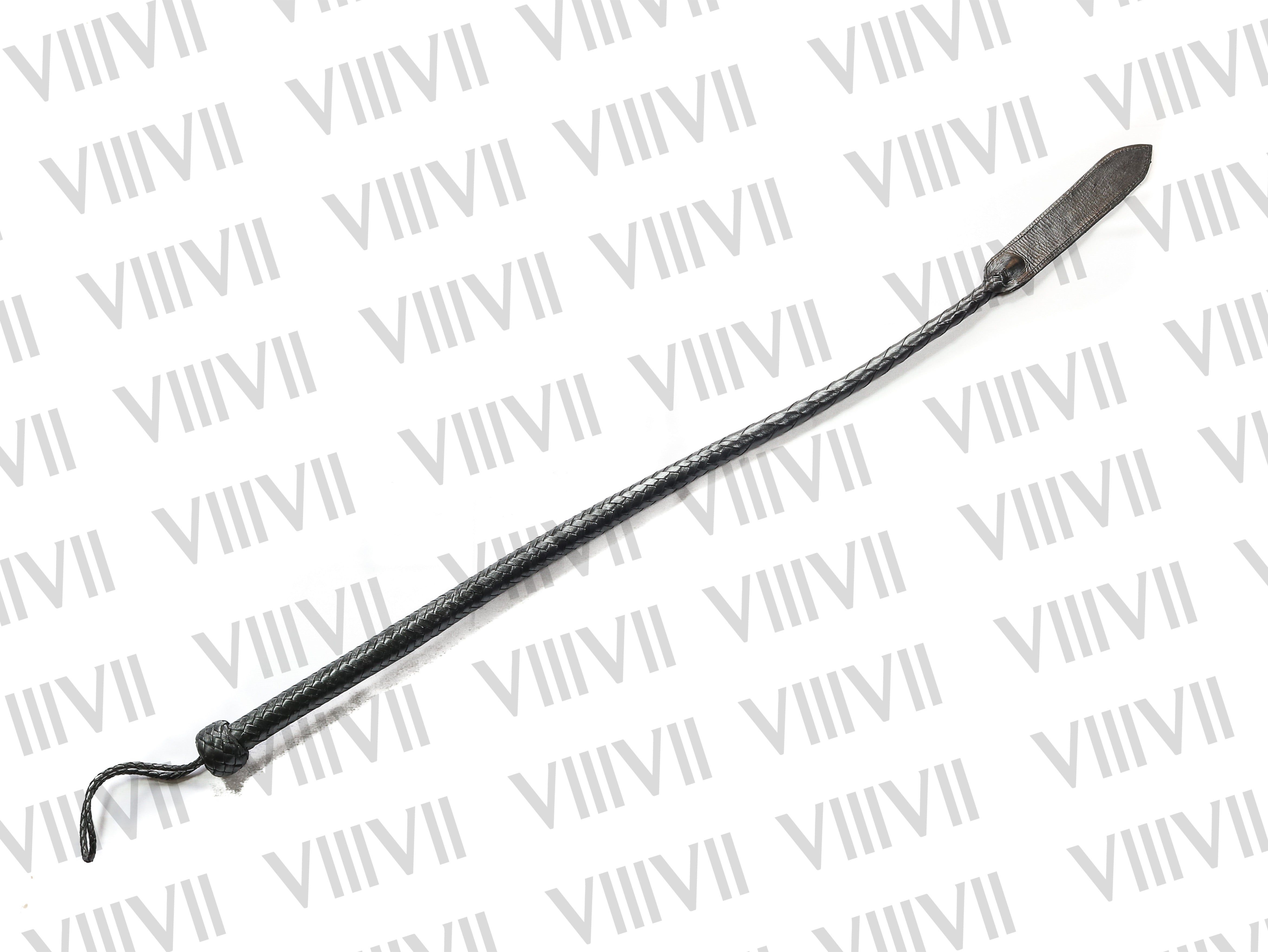 3ft Real Leather Dragon Whip Single Tail Snake Bullwhip, 16 Plaits, Handcrafted Equestrian Whip, Rodeo Training, Performance Whip