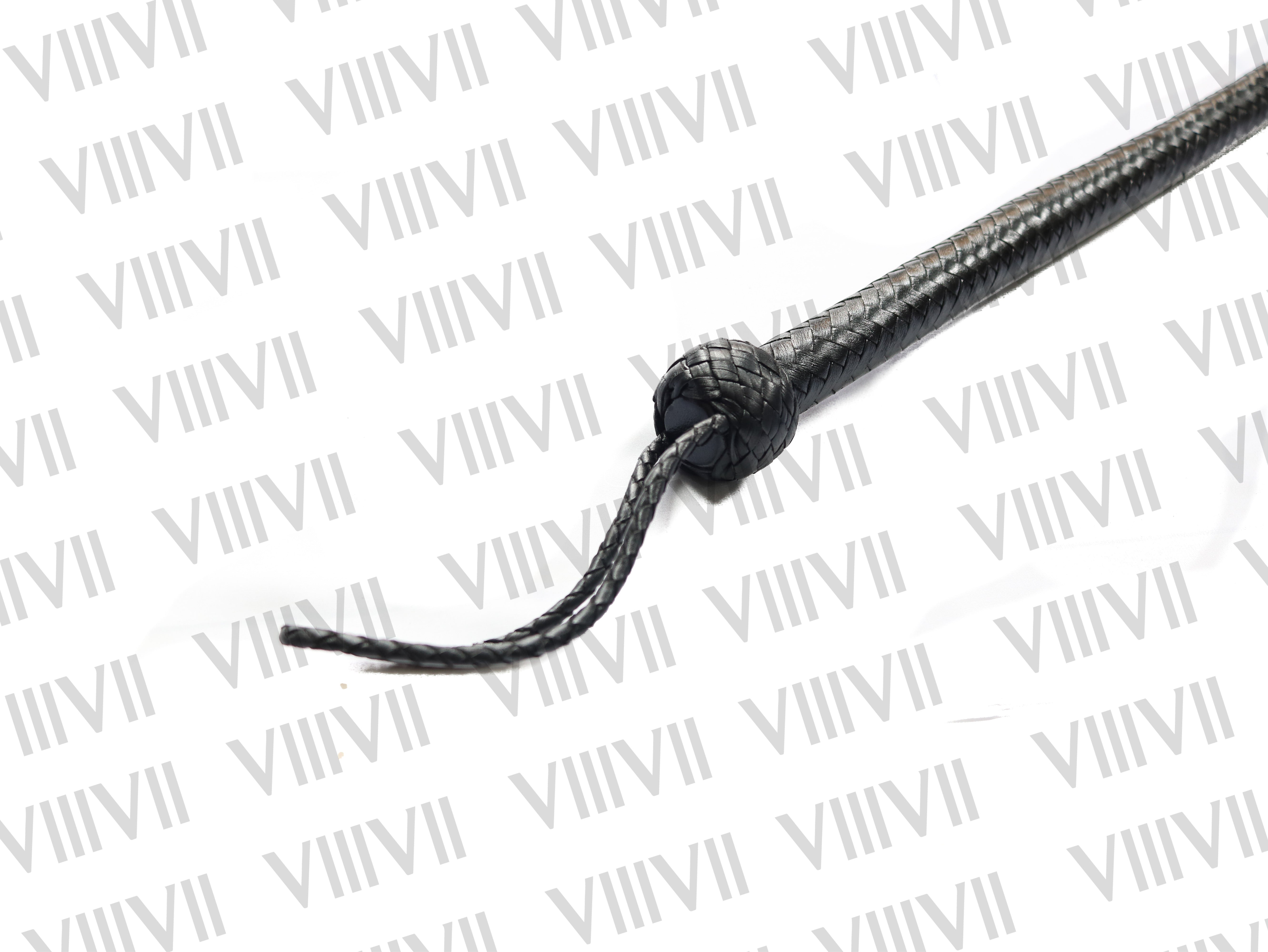 3ft Real Leather Dragon Whip Single Tail Snake Bullwhip, 16 Plaits, Handcrafted Equestrian Whip, Rodeo Training, Performance Whip