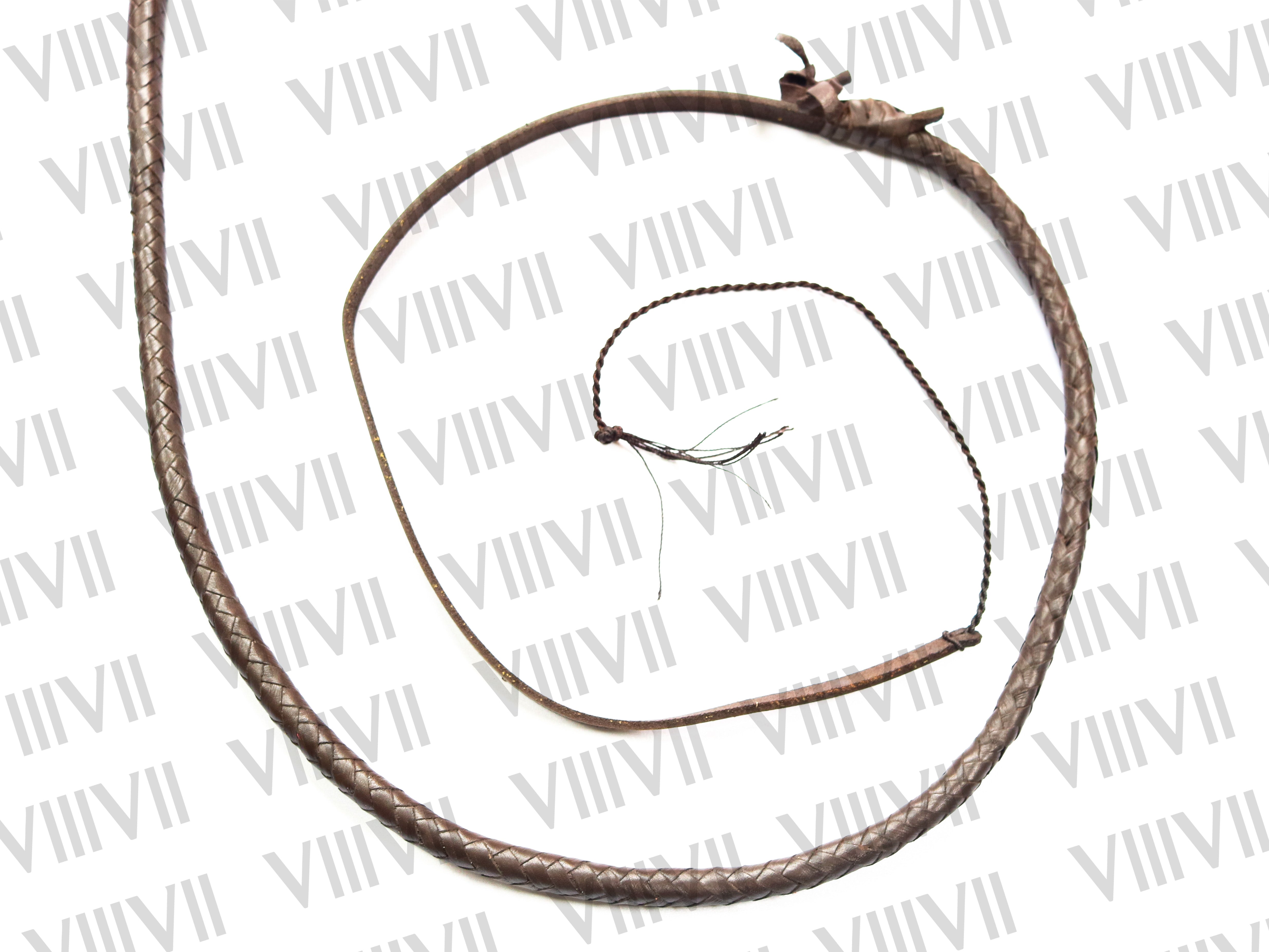 Brown Cow Hide Leather Bull Whip 4ft to 10ft, 12 Plaits Black Indiana Jones Style Handmade Cracking Whip for Training Performance & Cracking