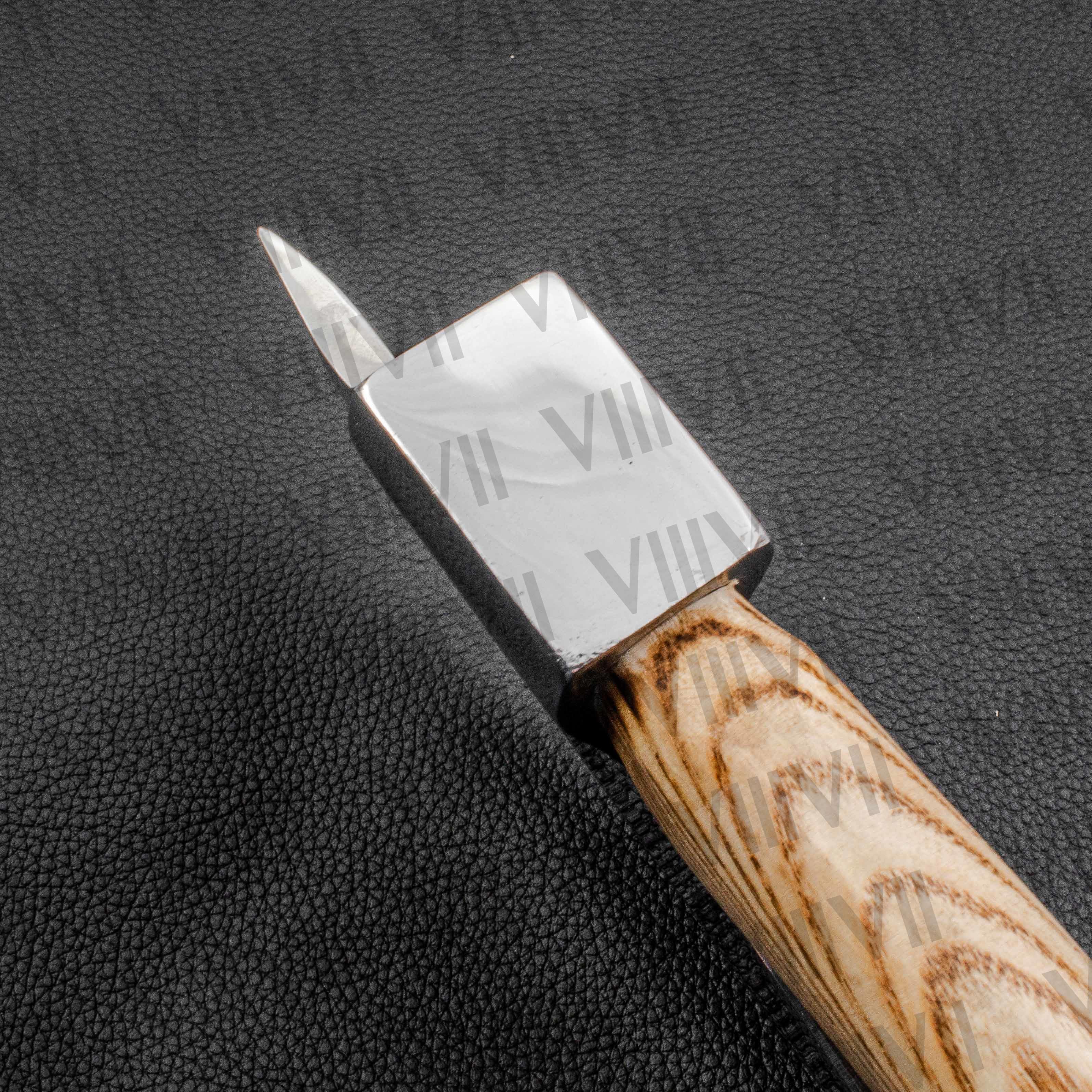 Viking Pizza Axe hand forged from food grade Japanese Steel and Ash wood handle