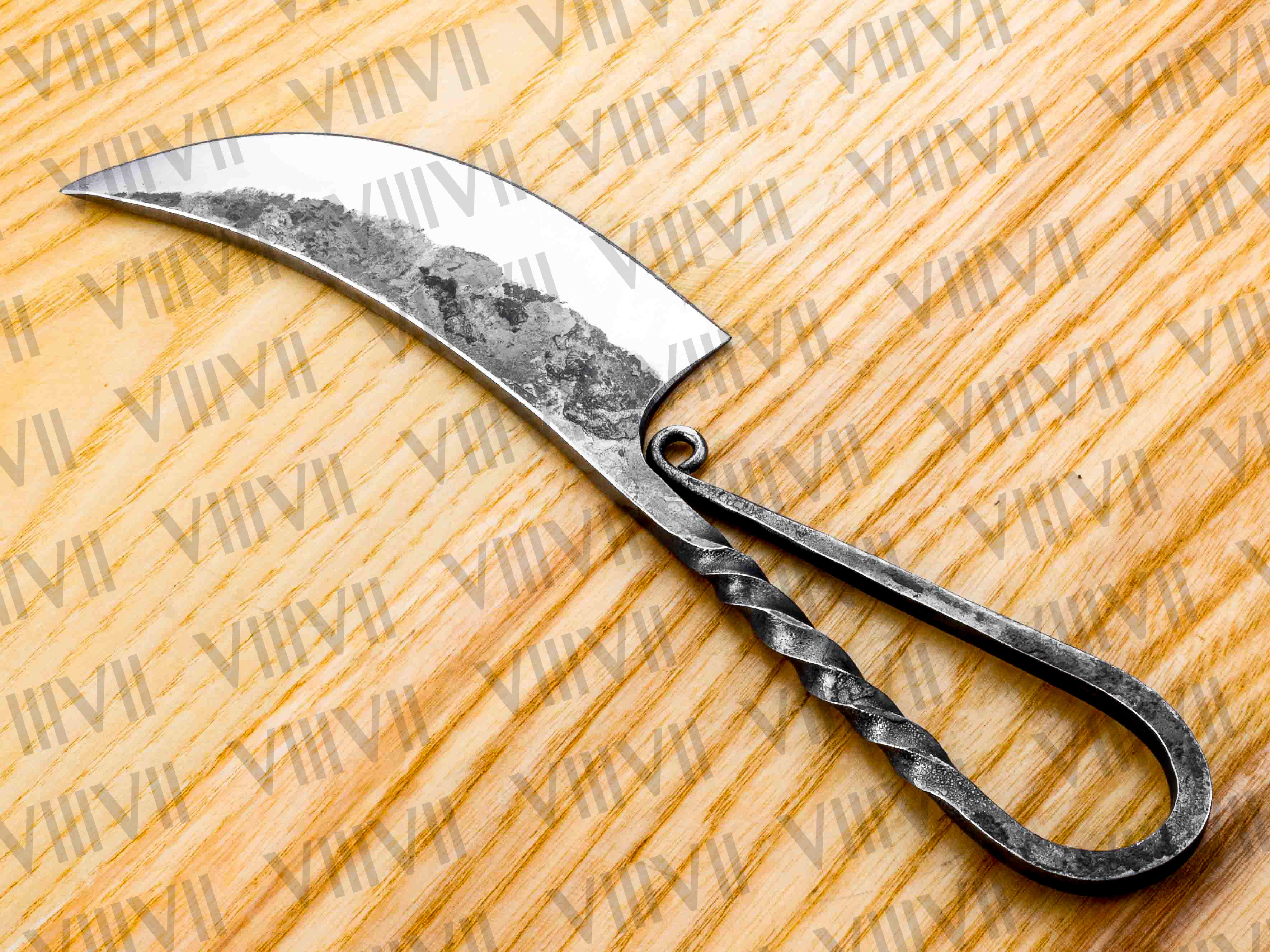 Viking Forge Knife – Handcrafted Carbon Steel Blade with Real Leather Sheath – Perfect for LARP and Reenactments