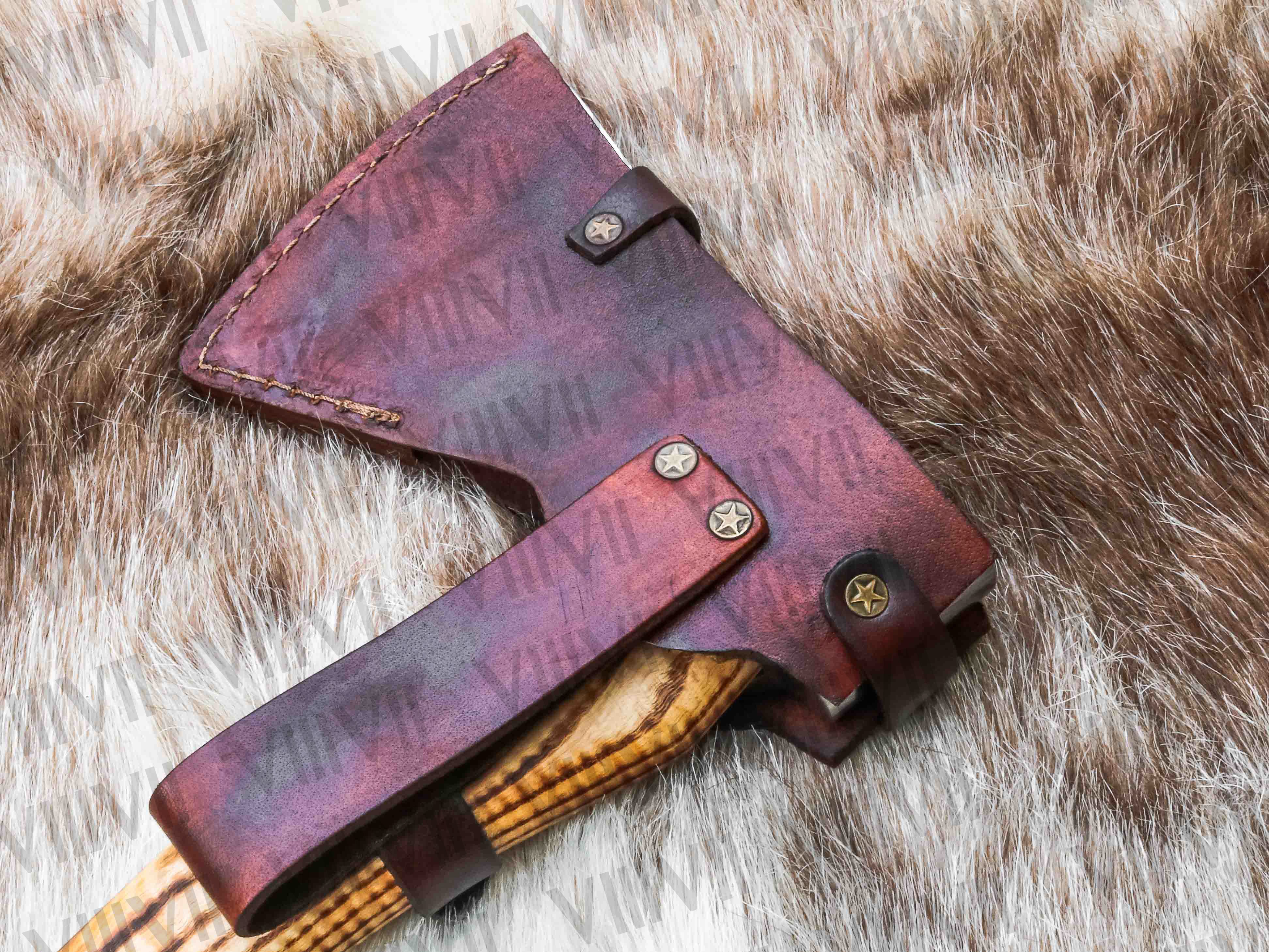 Custom Viking Axe with Etched Blade | Ash Wood Handle | Personalized Norse Gift for Him