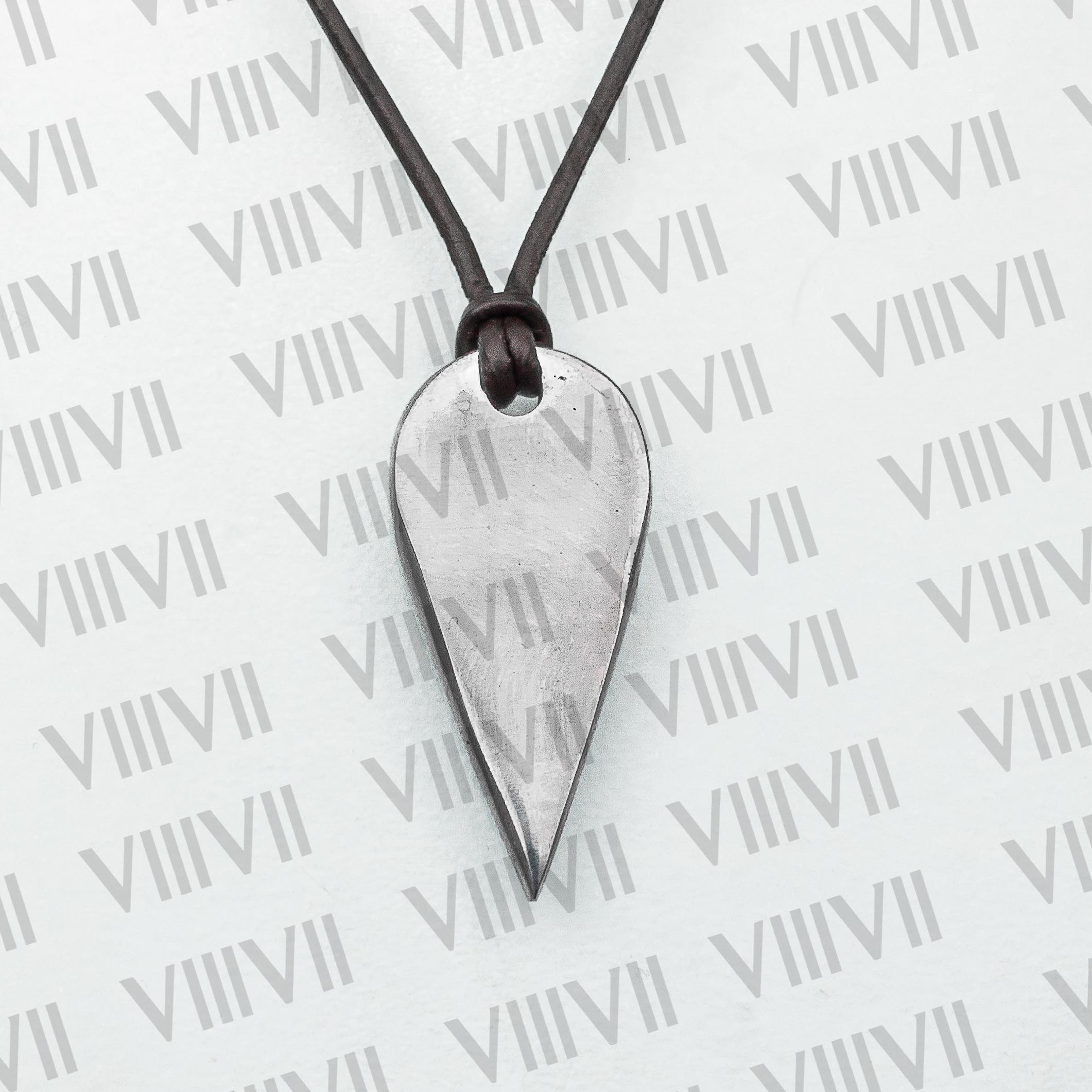Stainless steel pendant in tear drop style with beautiful rosewood gift box.