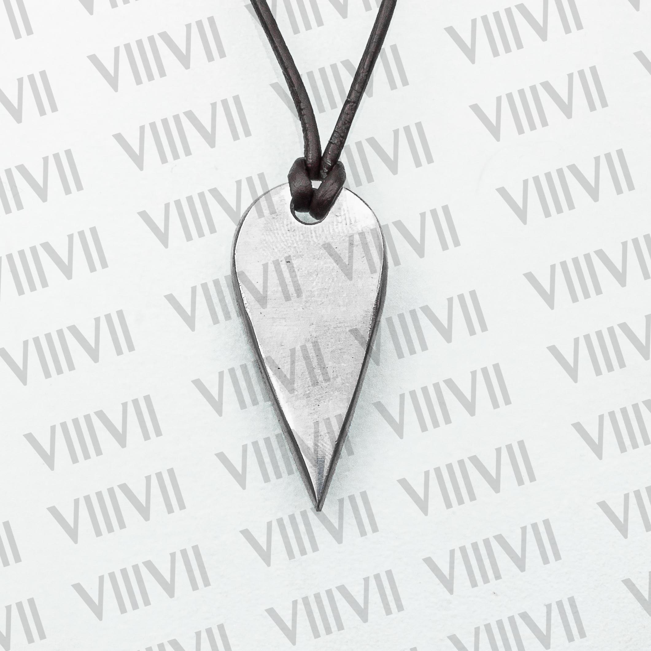 Stainless steel pendant in tear drop style with beautiful rosewood gift box.