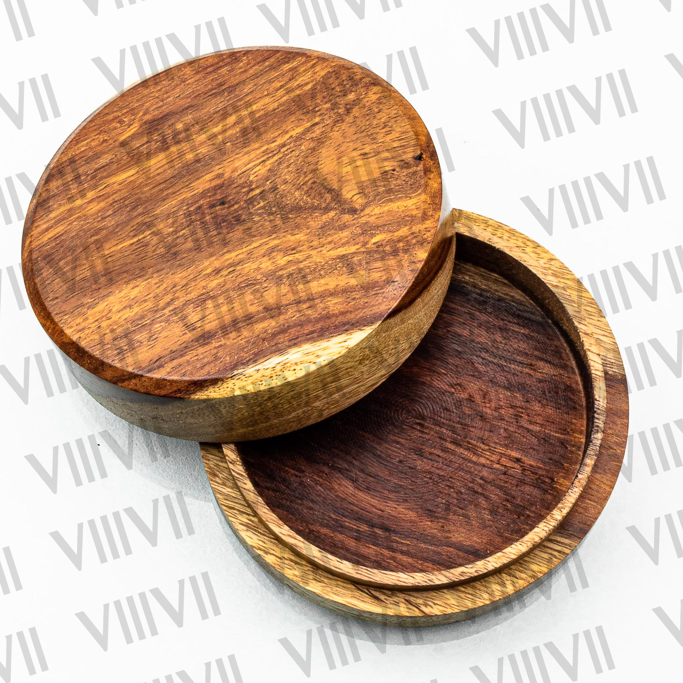 forged Solid Damascus steel pendant comes in hand carved rosewood Gift box