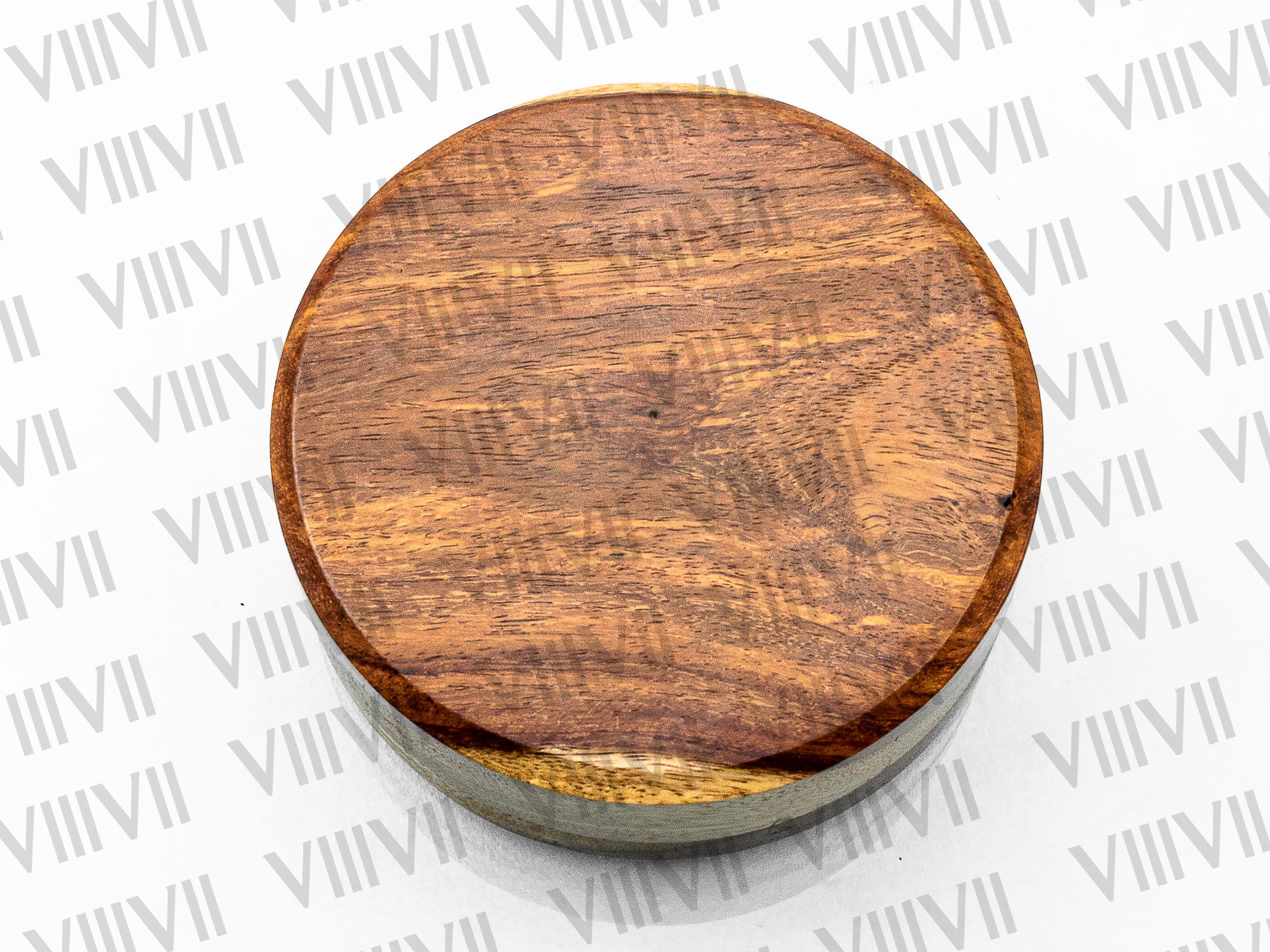 forged Solid Damascus steel pendant comes in hand carved rosewood Gift box